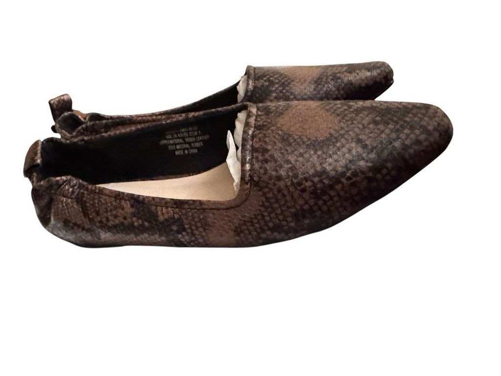 French Connection French Connection Emee Snake-Embossed Flats Size US 6.5 / IT 36.5 - 1 Thumbnail