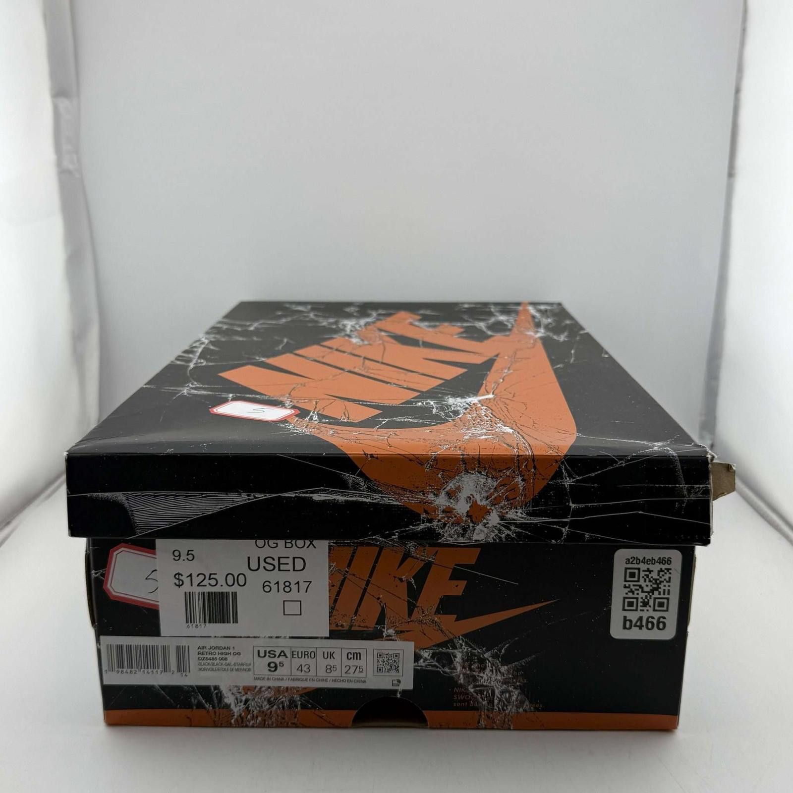 Nike Air Jordan 1 Shattered Backboard OG Box 9.5 Used Size US 9.5 / EU 42-43 - 8 Thumbnail
