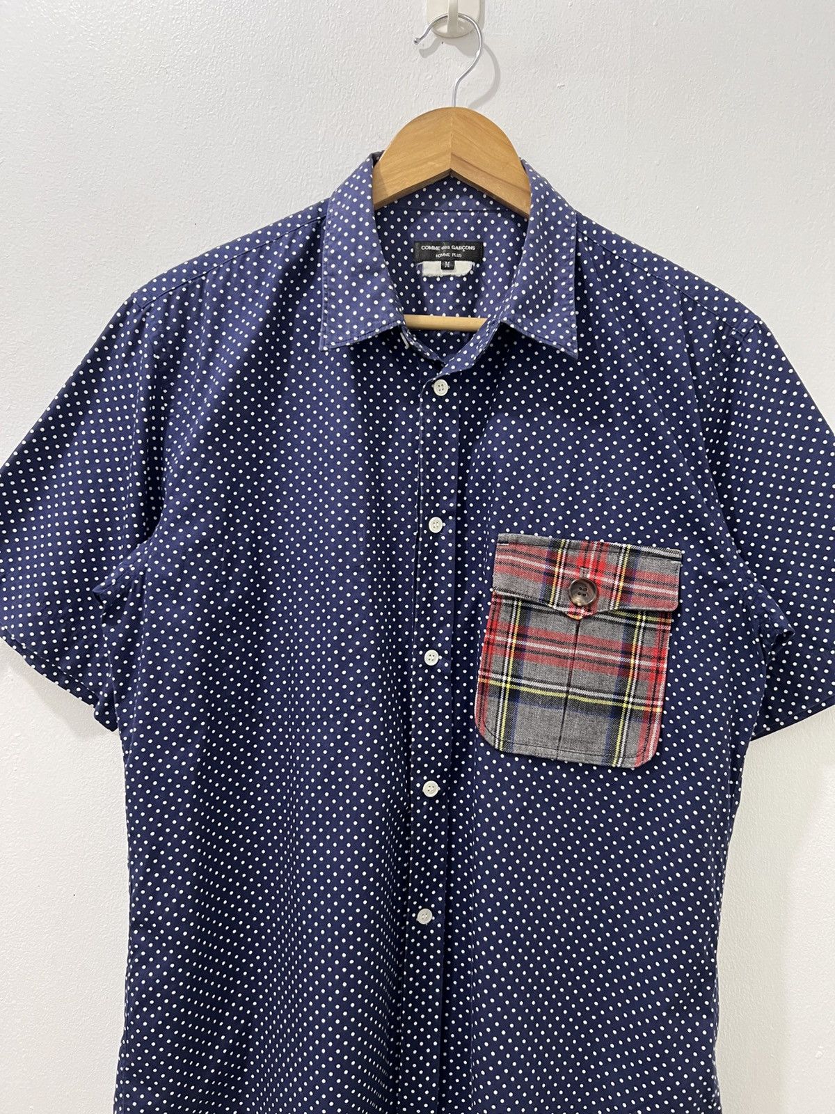 Comme des Garcons Homme Plus CDG Homme Plus - S/S10 Dot Tartan Check Chest Pocket SS Size US M / EU 48-50 / 2 - 5 Thumbnail