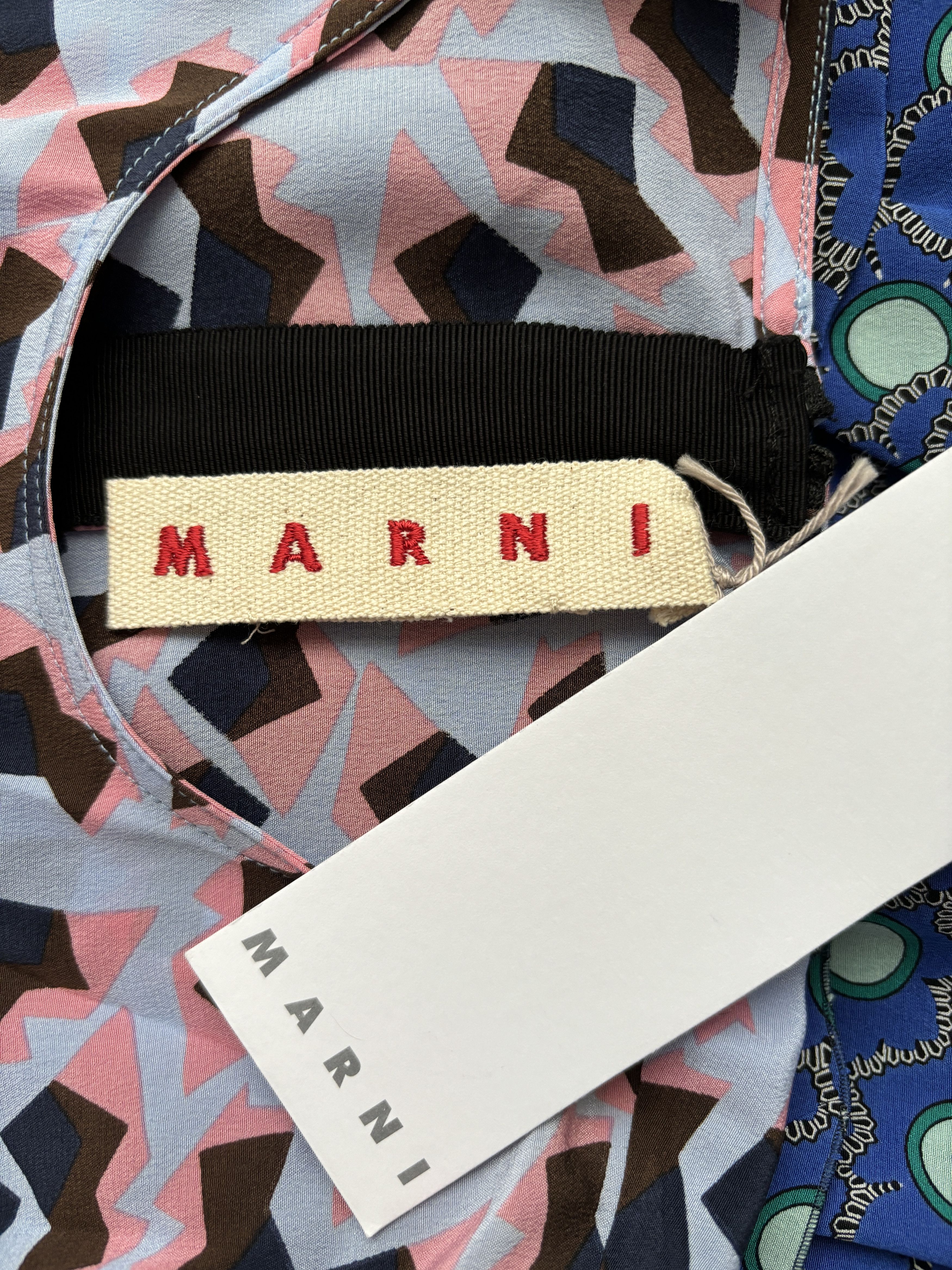 Marni ⚡️QUICK SALE⚡️Marni Multi-Colored Patterned Silk Tank Top Size S / US 4 / IT 40 - 3 Thumbnail