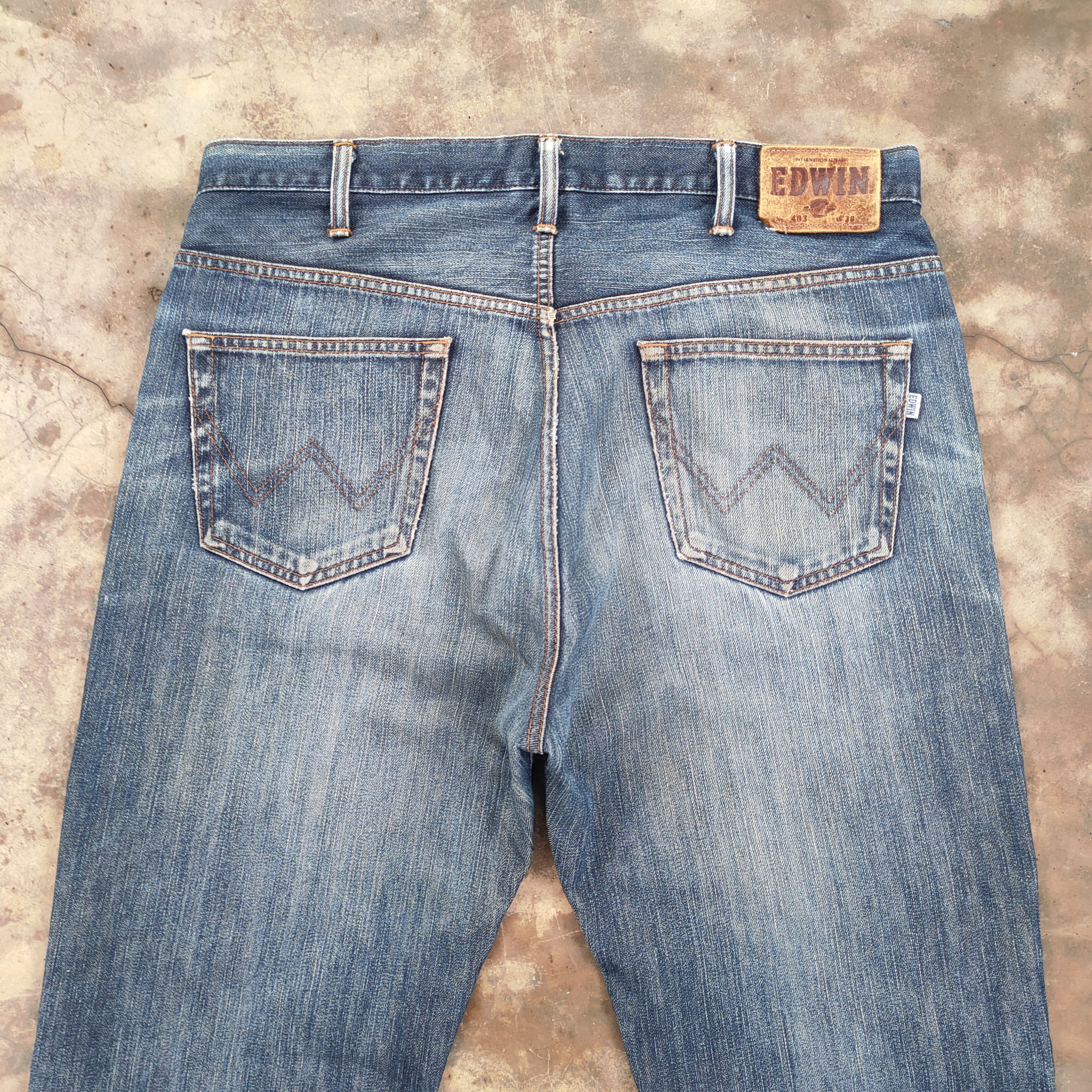 Edwin × Jean VINTAGE EDWIN FADED DISTRESSED DENIM JEANS PANTS Size US 38 / EU 54 - 13 Thumbnail
