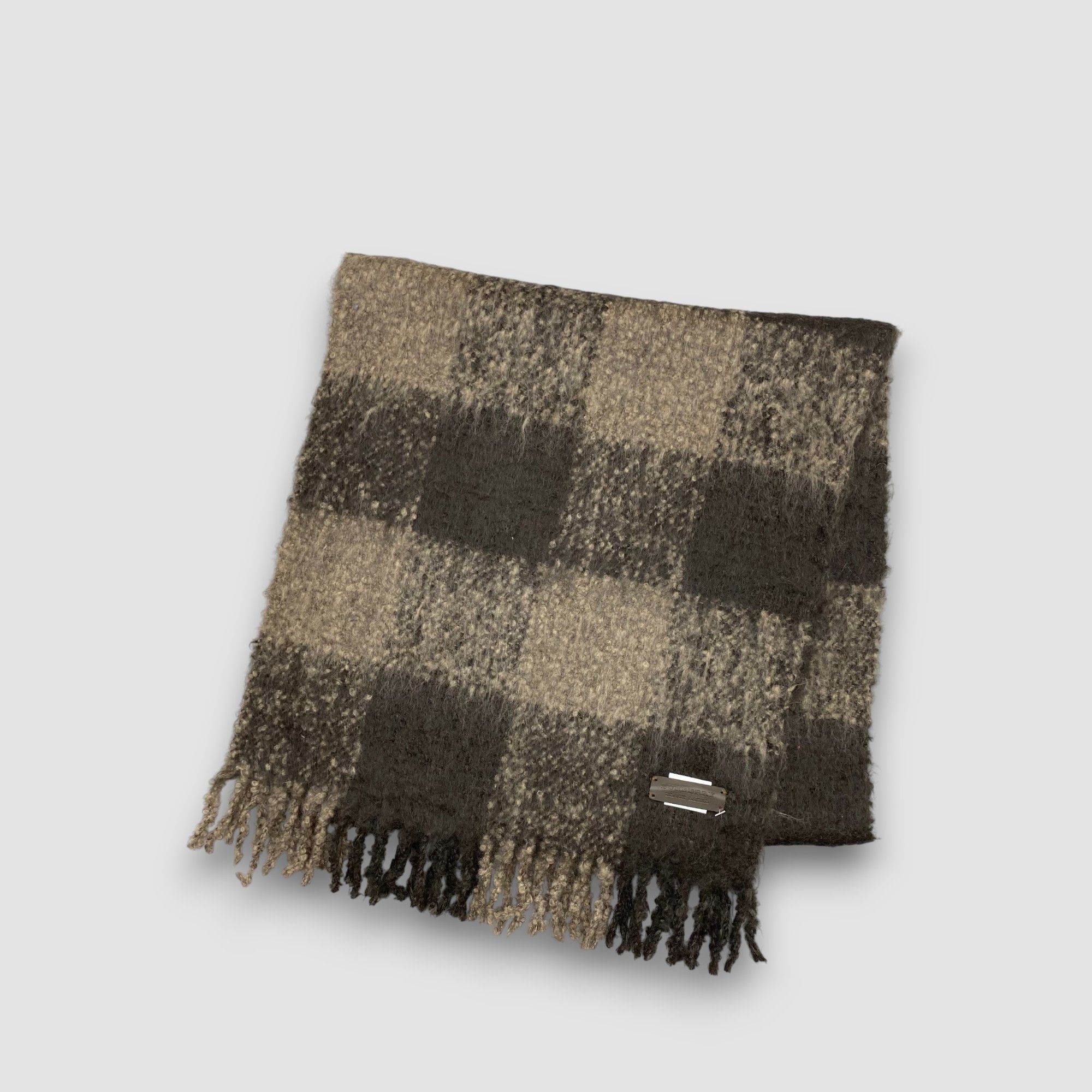 Burberry Vintage Burberrry Scarf Muffler Wool Plaid Scarves Size ONE SIZE - 3 Thumbnail