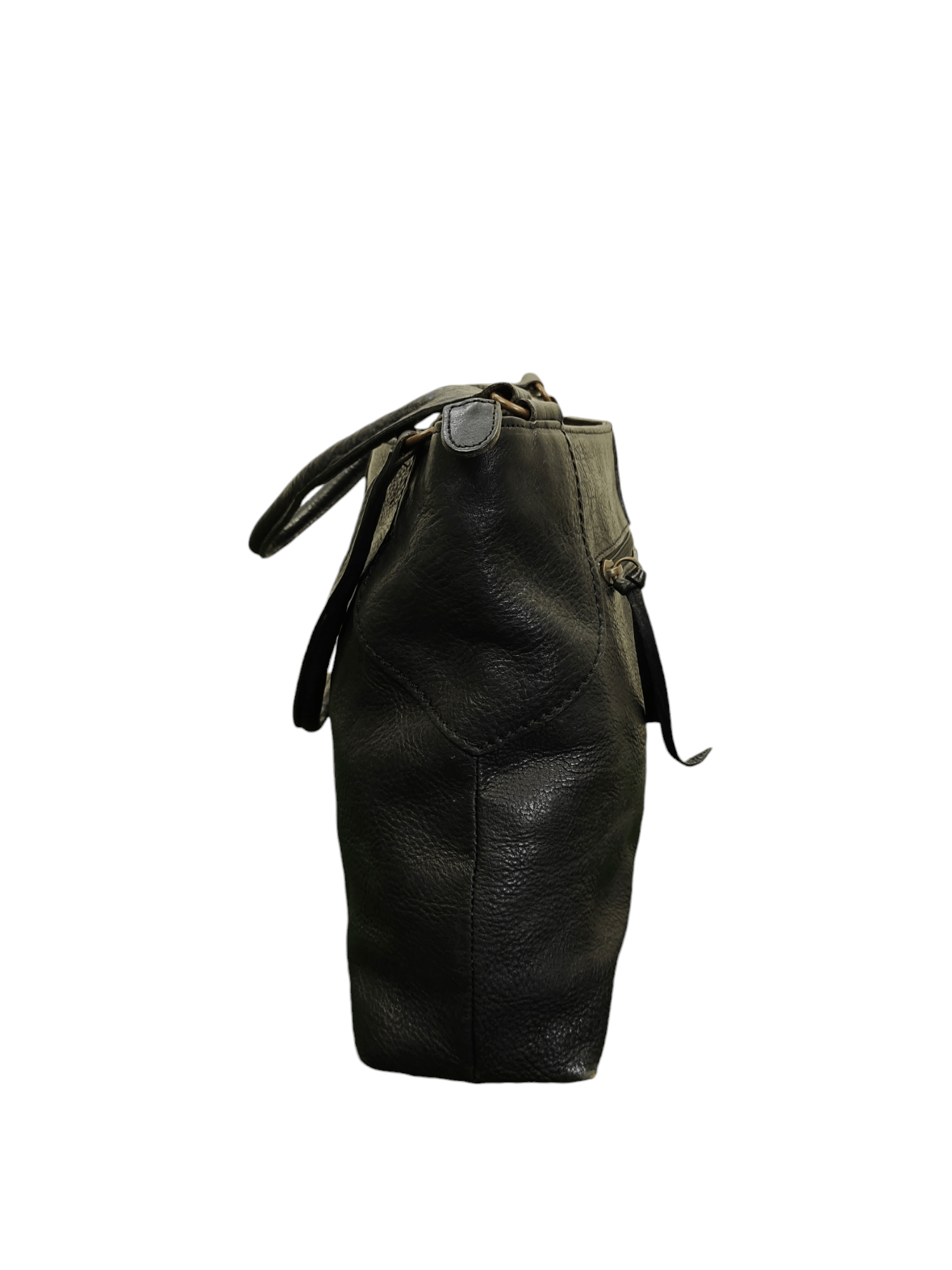 Comme des Garcons Vintage Rouge Japan Black Patina Leather Tote Bag Size ONE SIZE - 6 Thumbnail