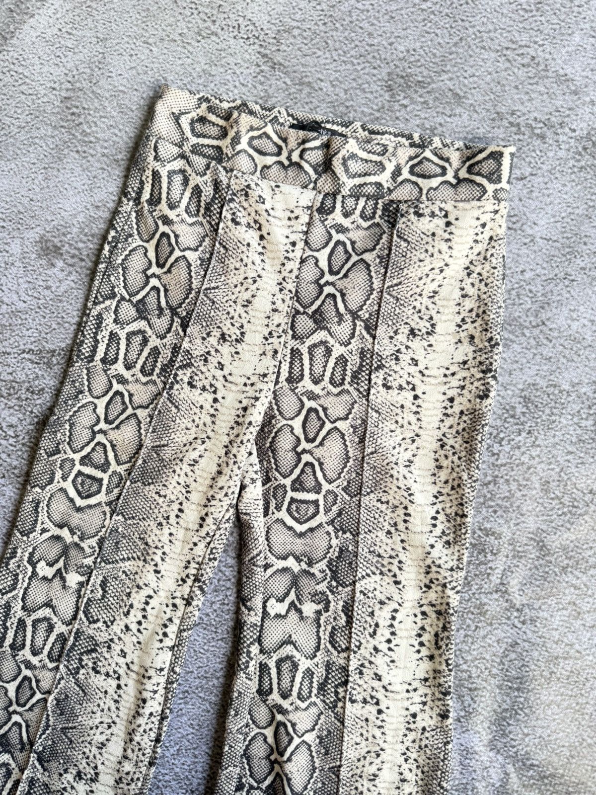 Hysteric Glamour Bershka Pyton Snake Skin Flared Pants Size US 26 / EU 42 - 4 Thumbnail