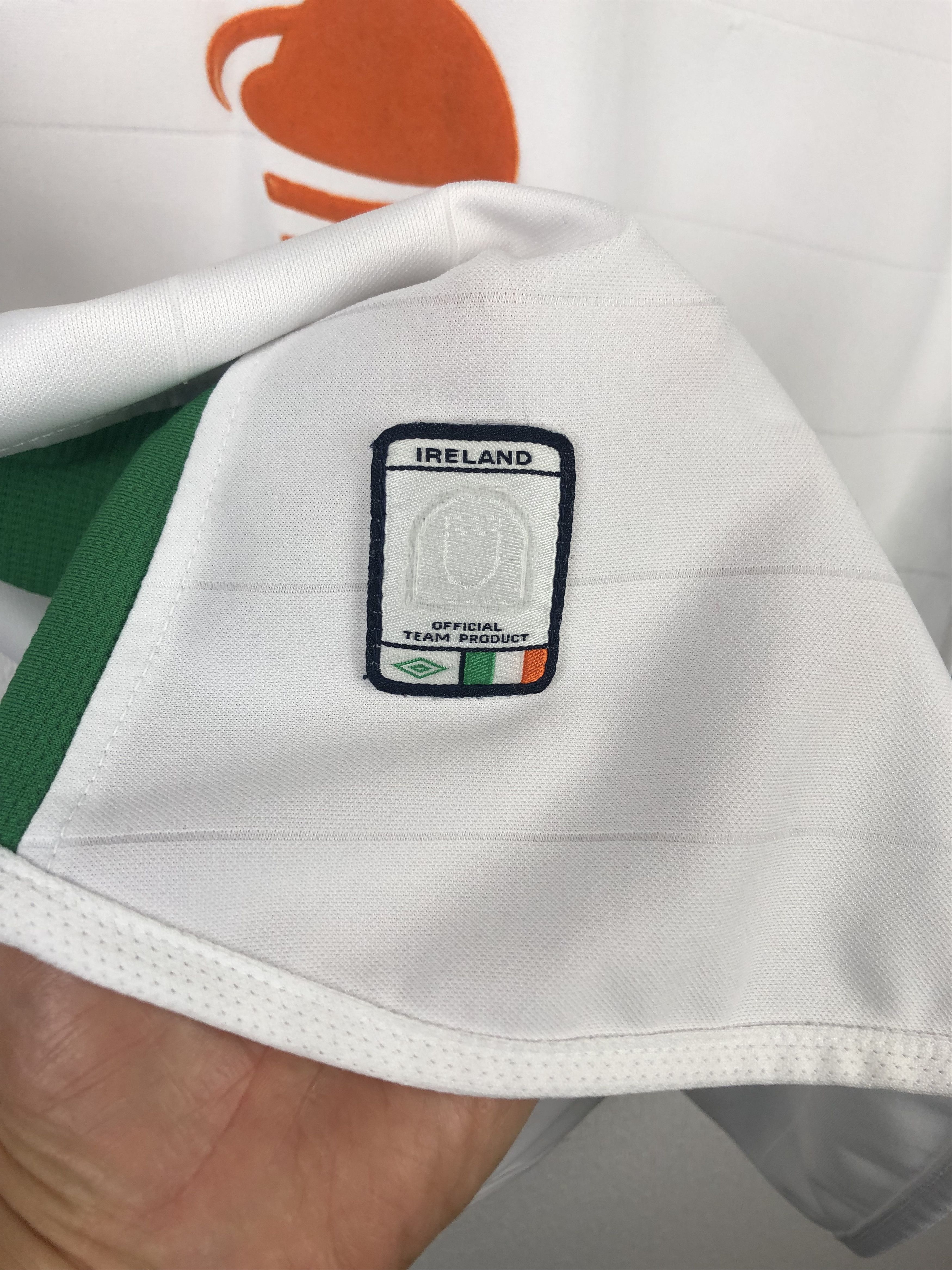 Vintage Republic of Ireland football shirt 2003 Soccer Umbro Jersey Size US XS / EU 42 / 0 - 7 Thumbnail