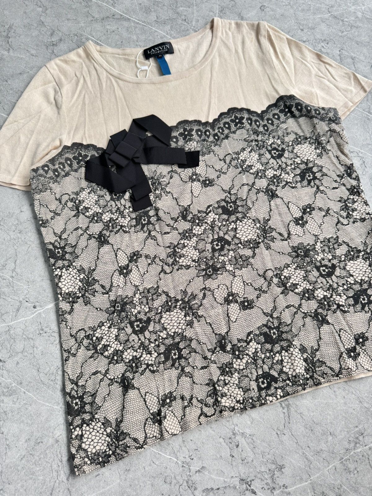 Lanvin LANVIN COLLECTION Lace Panel Top Size S / US 4 / IT 40 - 3 Thumbnail