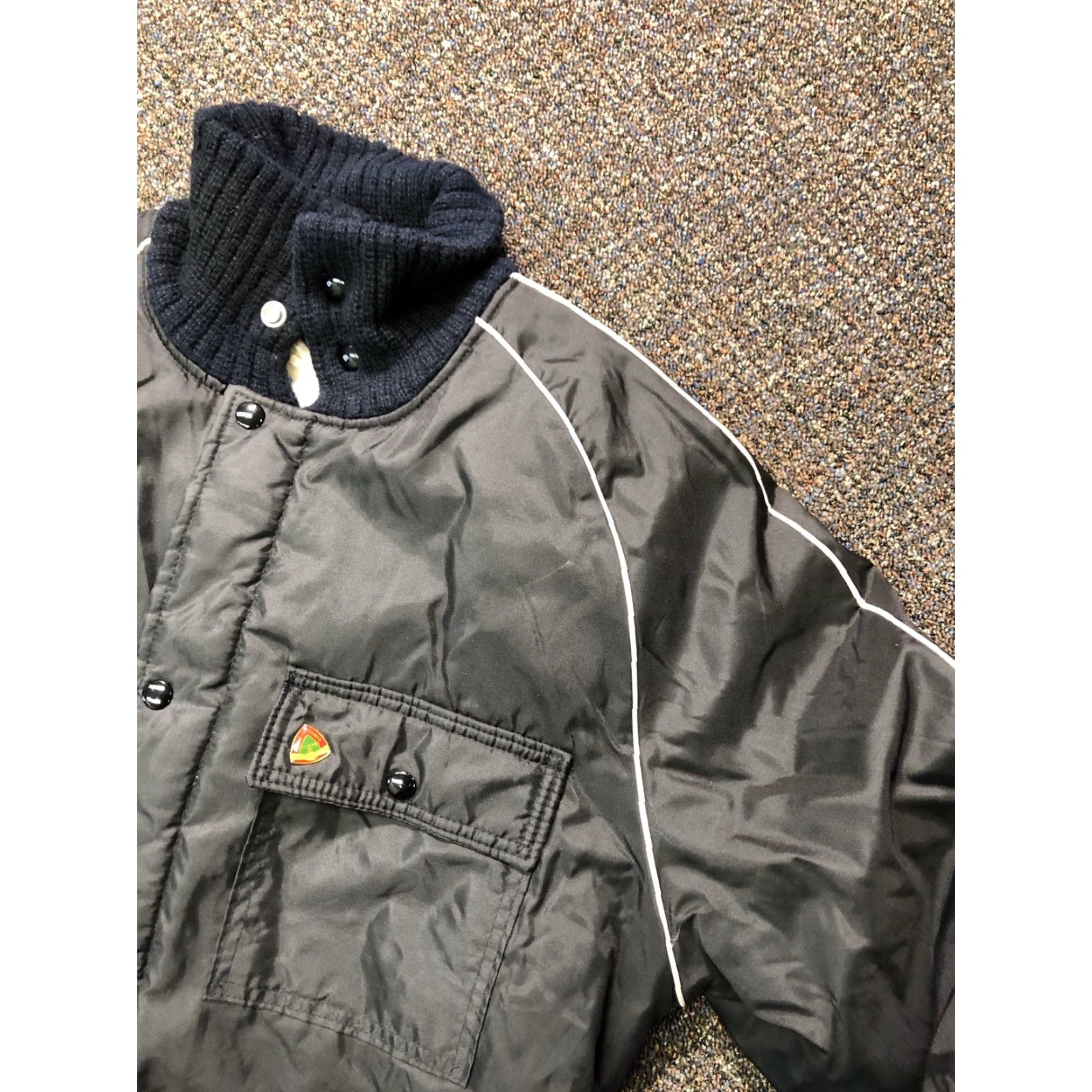 Vintage VINTAGE SAMCO Ski Snow Snowmobile Jacket Coat Black Grey Winter Mens L 70’s 80’s Size US L / EU 52-54 / 3 - 4 Thumbnail