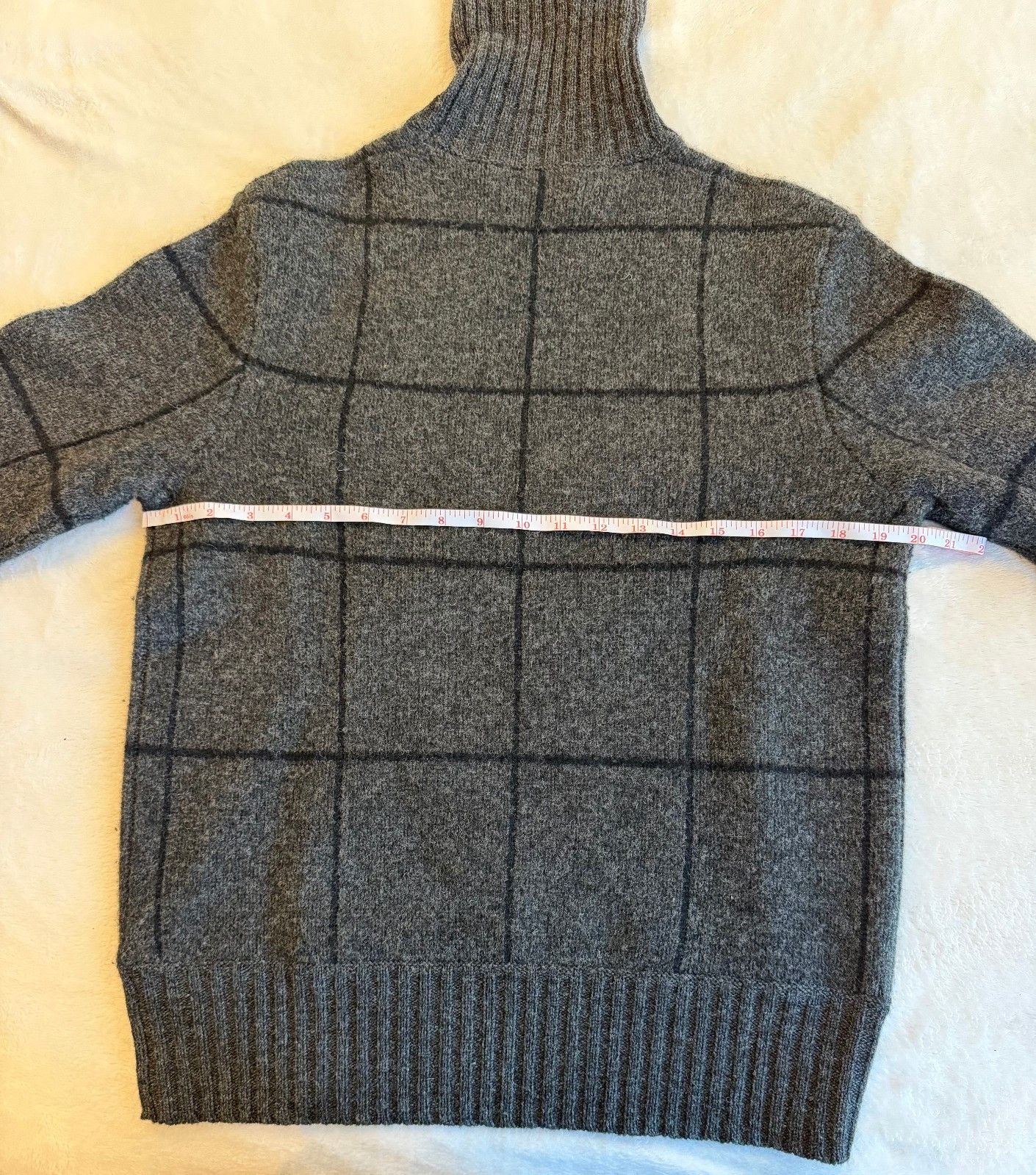RRL Ralph Lauren RRL Ralph Lauren Wool Charcoal Windowpane Turtle Neck Small Size US S / EU 44-46 / 1 - 4 Thumbnail