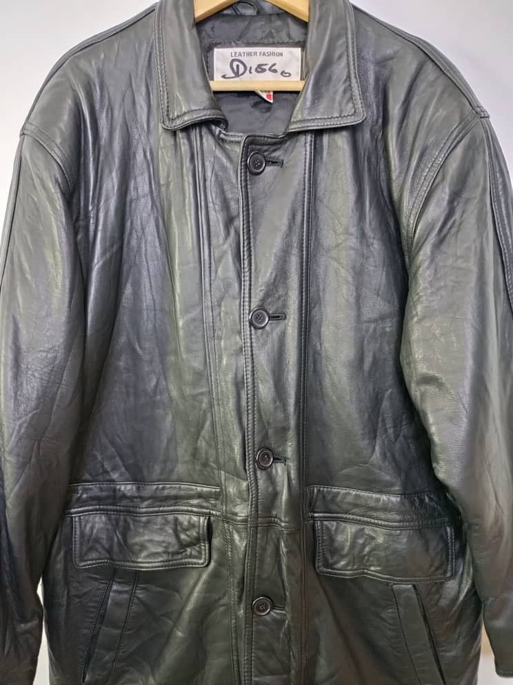 Designer × Vintage Dislo Leather Jacket Size US XL / EU 56 / 4 - 2 Thumbnail