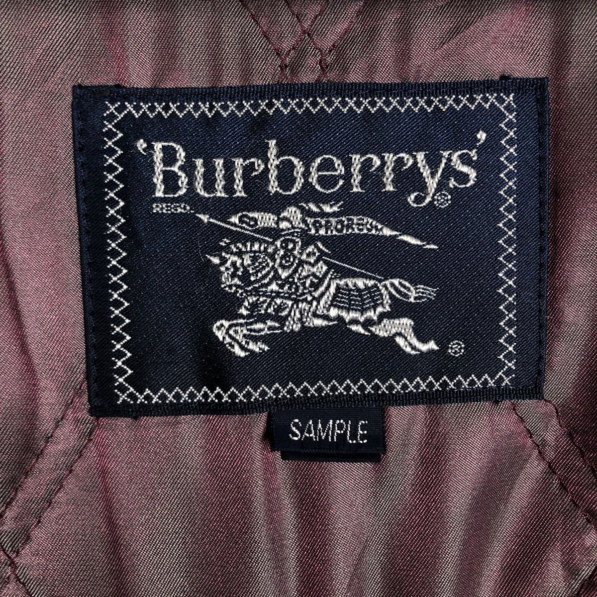 Burberry 📌Vintage Burberrys Button Jacket Biker Style Size US L / EU 52-54 / 3 - 21 Thumbnail