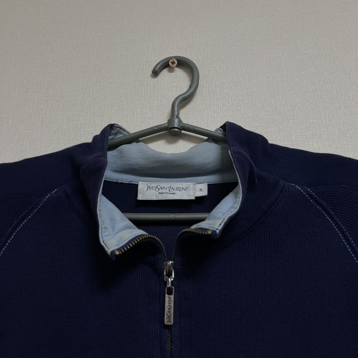 Yves Saint Laurent Vintage Yves Saint Laurent Full Zip Fleece Sweatshirt YSL Size US XL / EU 56 / 4 - 4 Thumbnail