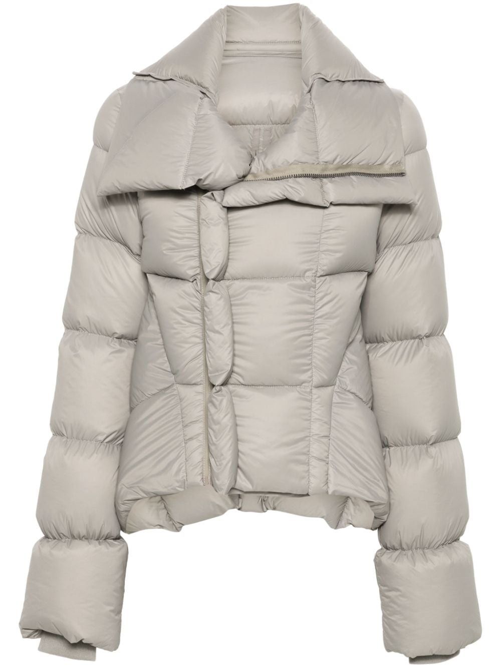 Rick Owens FUNNEL-NECK CROPPED PADDED JACKET Size S / US 4 / IT 40 - 1 Thumbnail