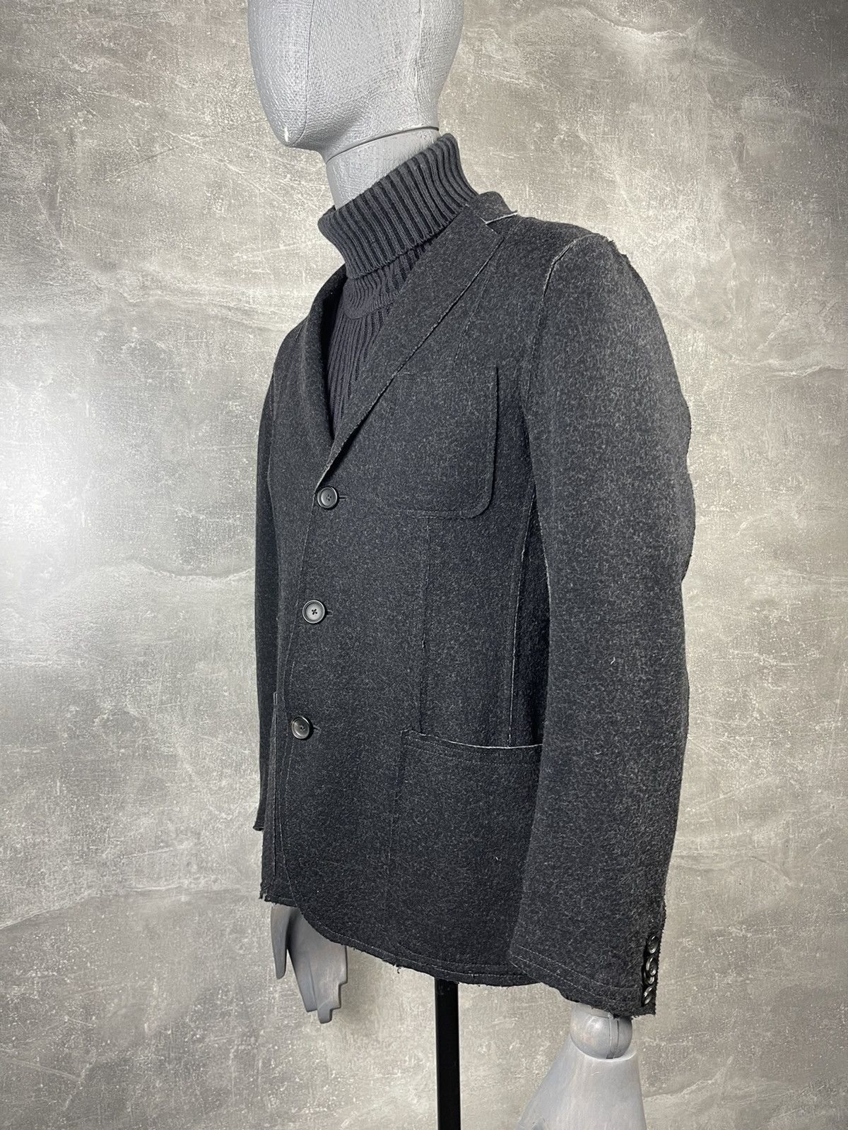 Z Zegna Z Zegna Techo Tailoring Avant Garde Deconstruction Blazer Size 48R - 7 Thumbnail