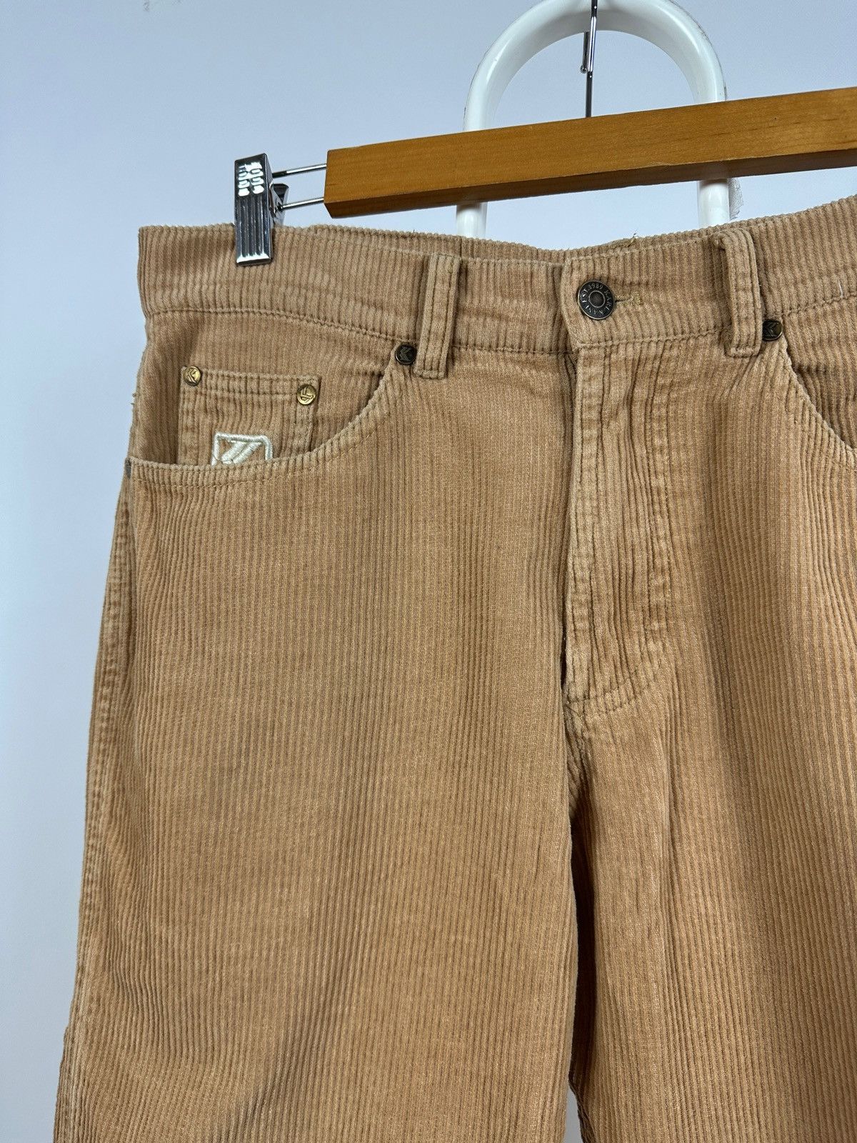 Karl Kani Vintage Karl Kani Corduroy Y2K Rap Baggy Cargo Pants Size US 30 / EU 46 - 11 Thumbnail