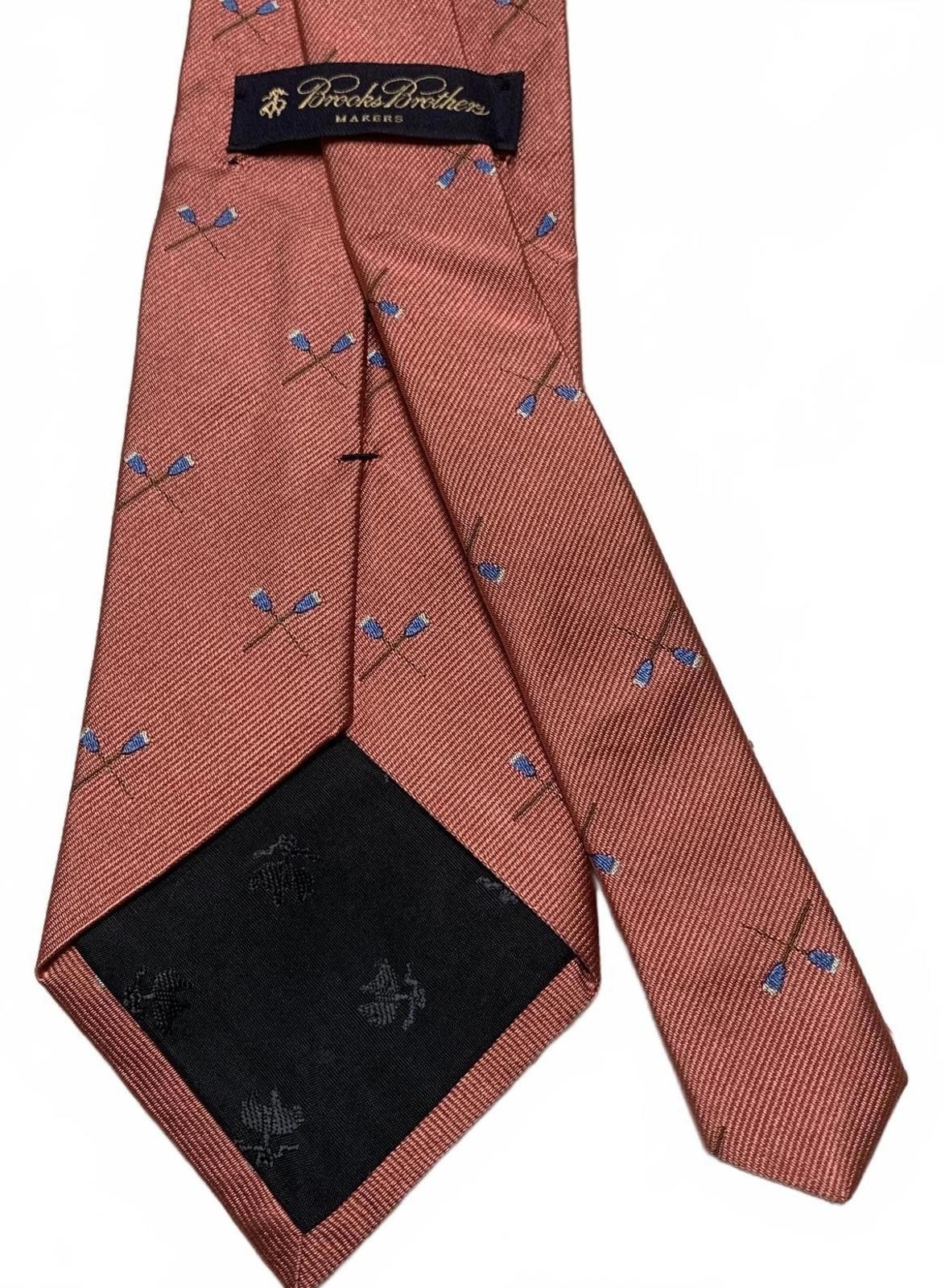 Brooks Brothers Brooks Brothers Men's OSFA Dusty Rose Silk Tie Size ONE SIZE - 4 Thumbnail