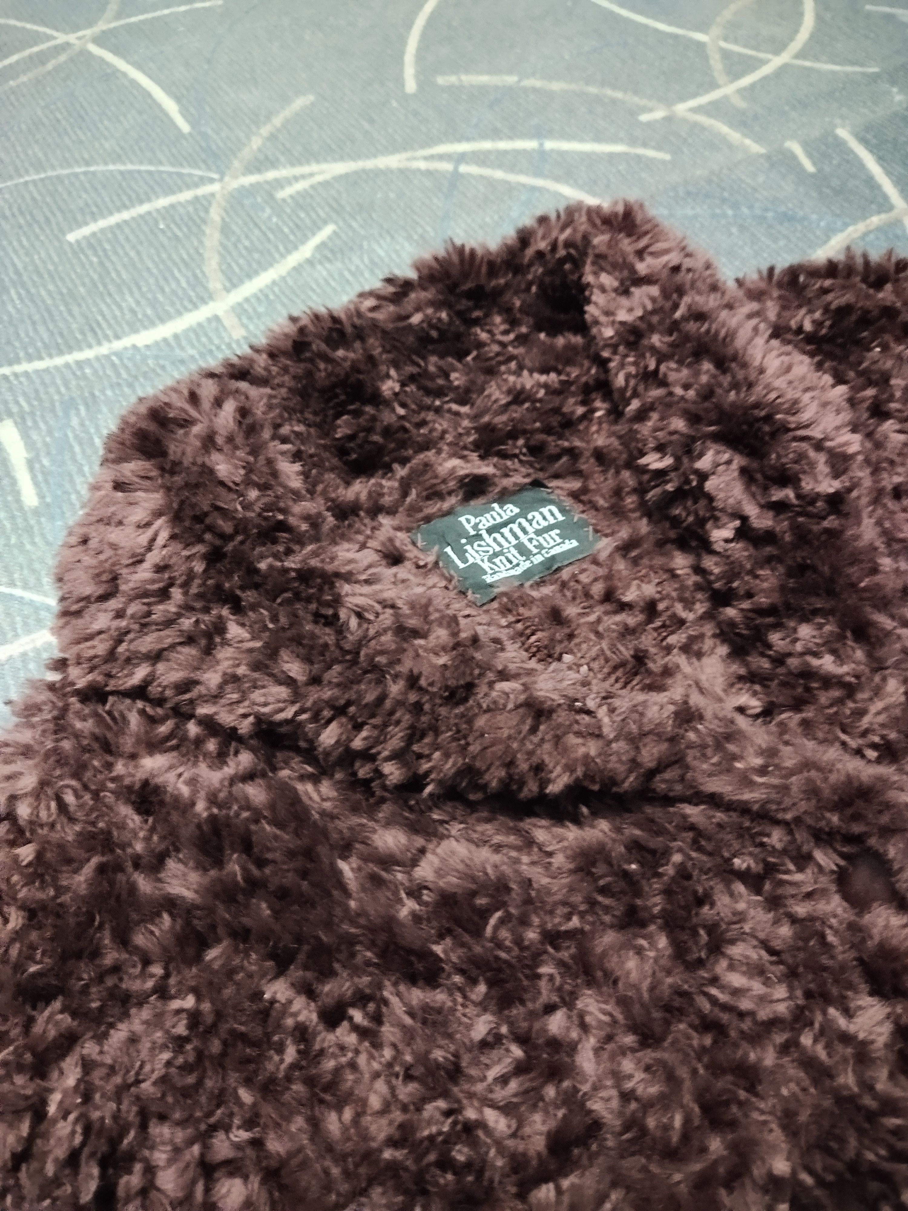 Other Paula Lishman Handmade Knit Fur Jacket Size M / US 6-8 / IT 42-44 - 6 Thumbnail