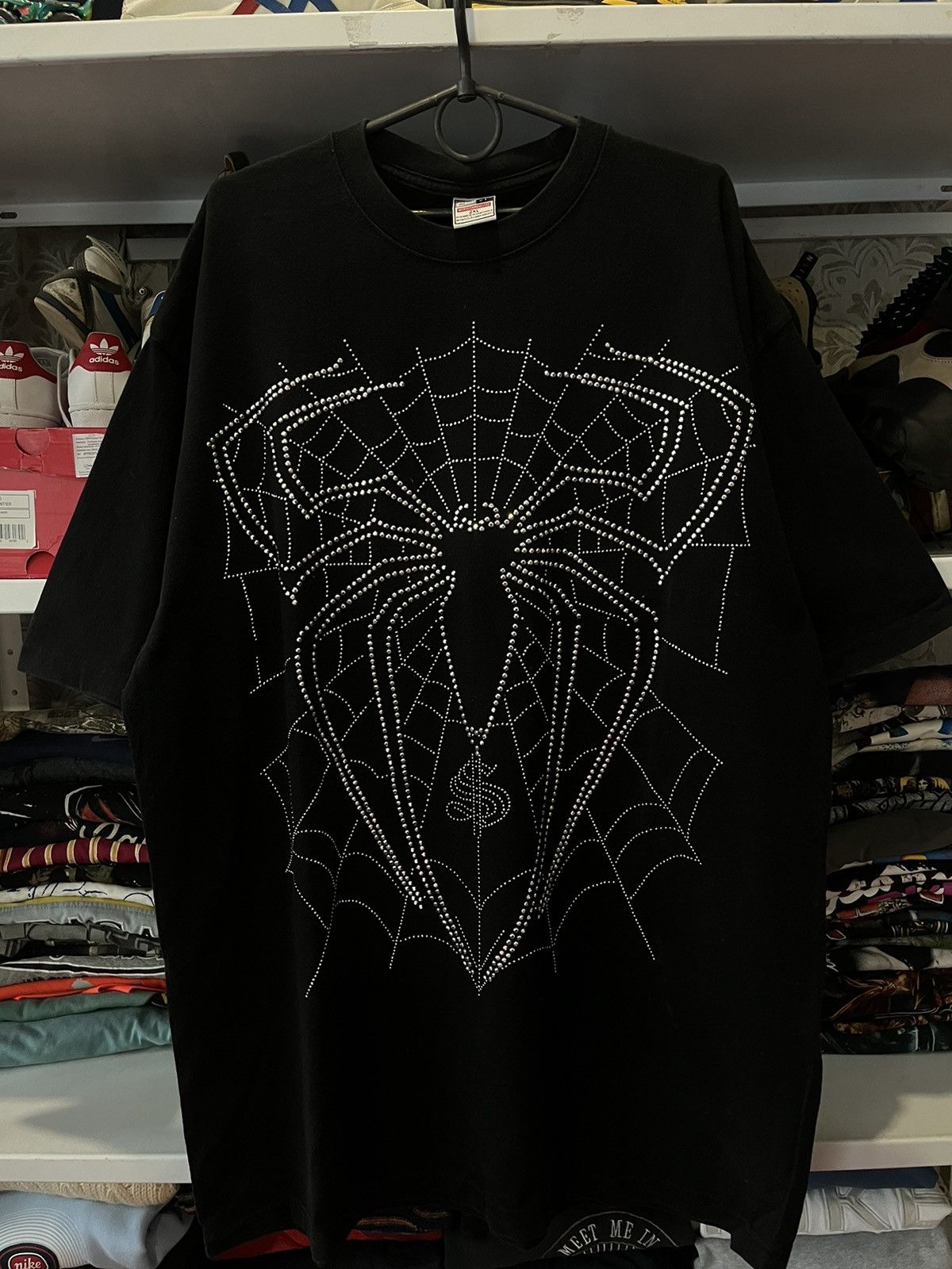 Vintage Rare Vintage Spider Big Logo T Shirt Y2K Size US XXL / EU 58 / 5 - 5 Thumbnail