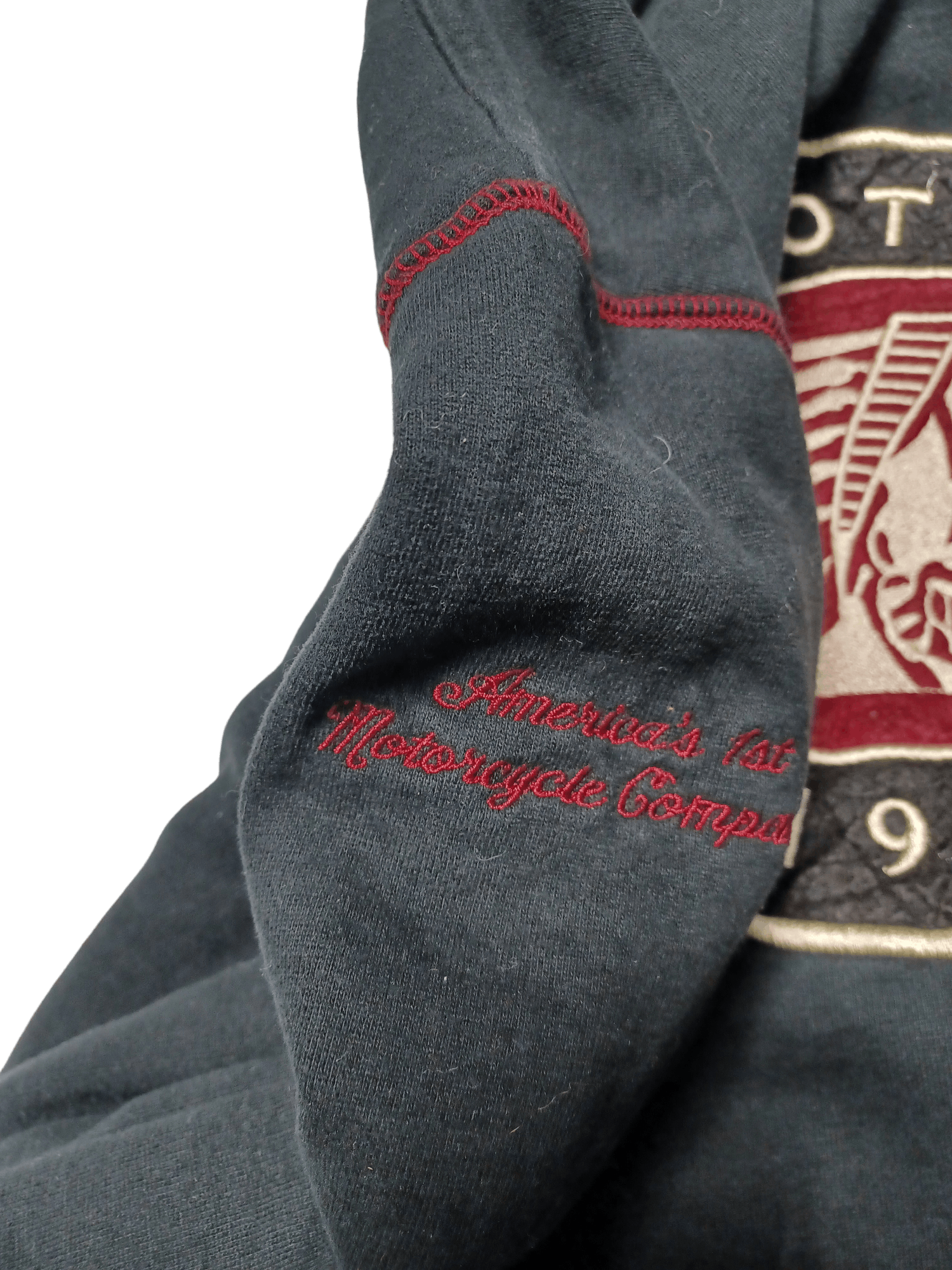 Indian Motorcycle Indian Motercycles big embroidered logo sweatshirt on fleece Size US L / EU 52-54 / 3 - 4 Thumbnail