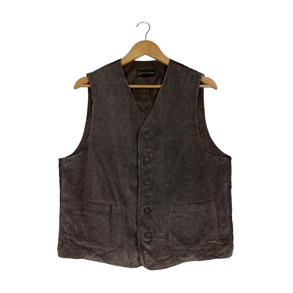 Gianni Valentino GIANNI VALENTINO Dark Brown Vest Suit Jacket #1033-C46 Size US M / EU 48-50 / 2 - 1 Thumbnail