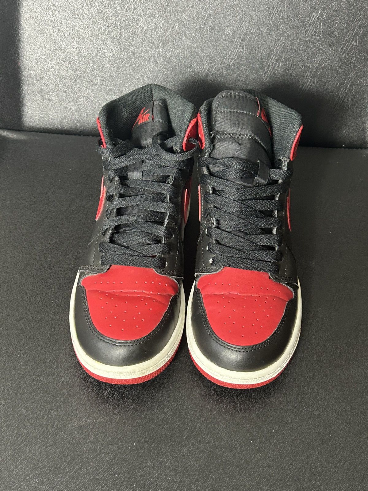 Nike Nike Air Jordan 1 Retro High Bred 2013 575441-023 Size 4.5Y Size US 4.5 / IT 34.5 - 4 Thumbnail