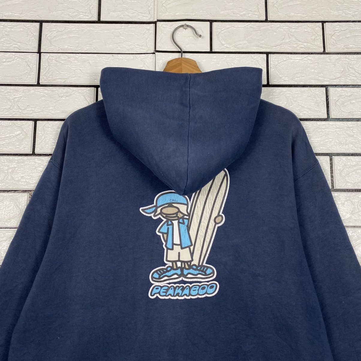 Japanese Brand 📌Vintage Zipper Sweater Peakaboo Surf Skatebord Big Logo Size US M / EU 48-50 / 2 - 10 Thumbnail