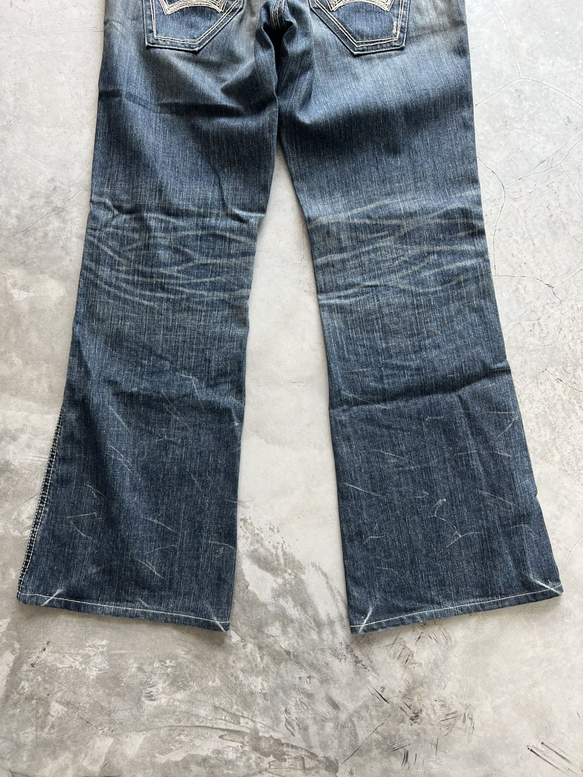 Edwin Edwin Blue Trip Sz.M 33x29.5 Belt Buckle Flare Jeans Size US 33 - 6 Thumbnail