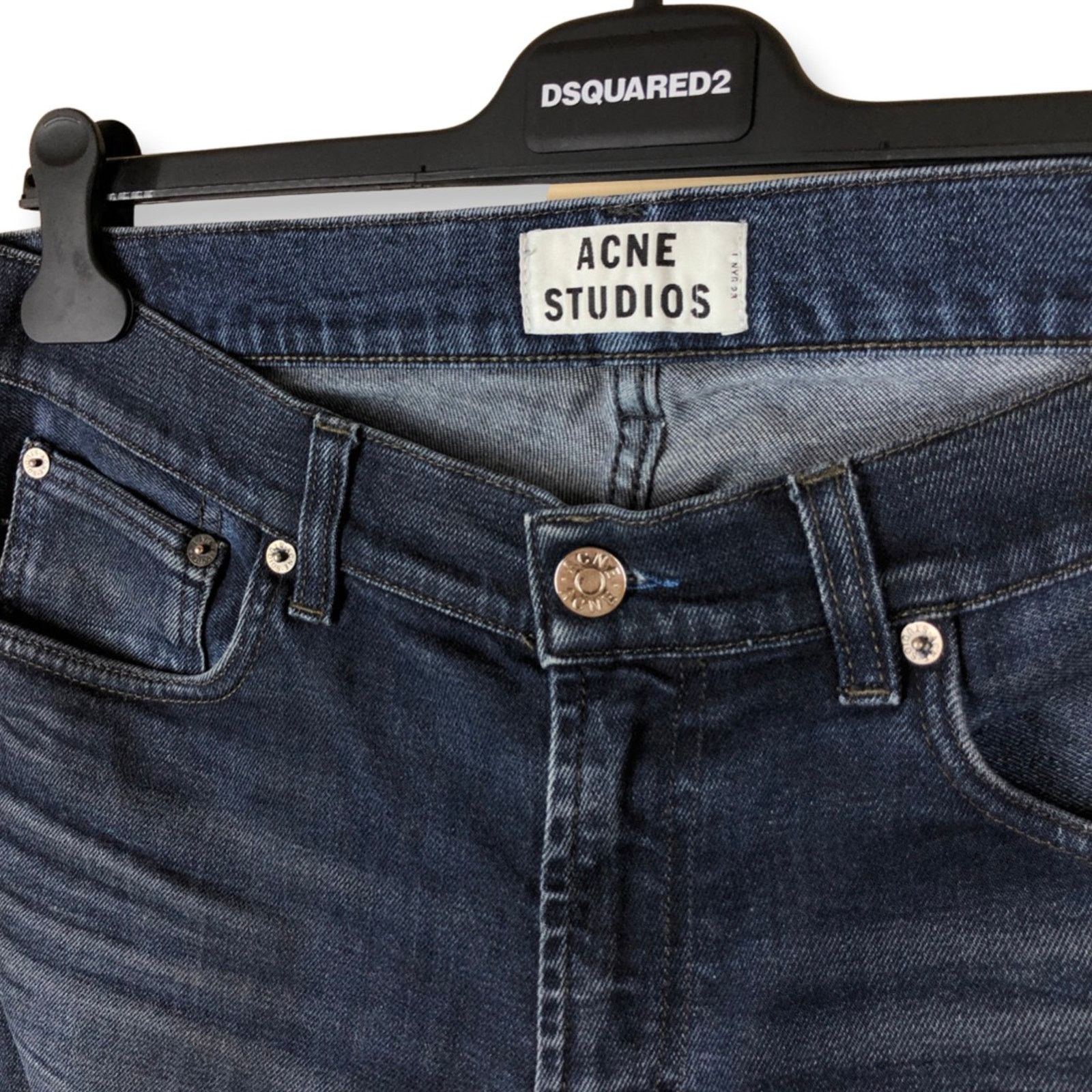 Acne Studios Acne Studios Ace Oreo Jeans Size US 33 - 2 Thumbnail