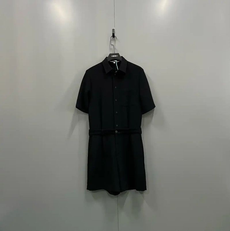 Alexander McQueen Alexander McQueen Summer Black Cotton Short Dress 0089 Size ONE SIZE - 1 Thumbnail