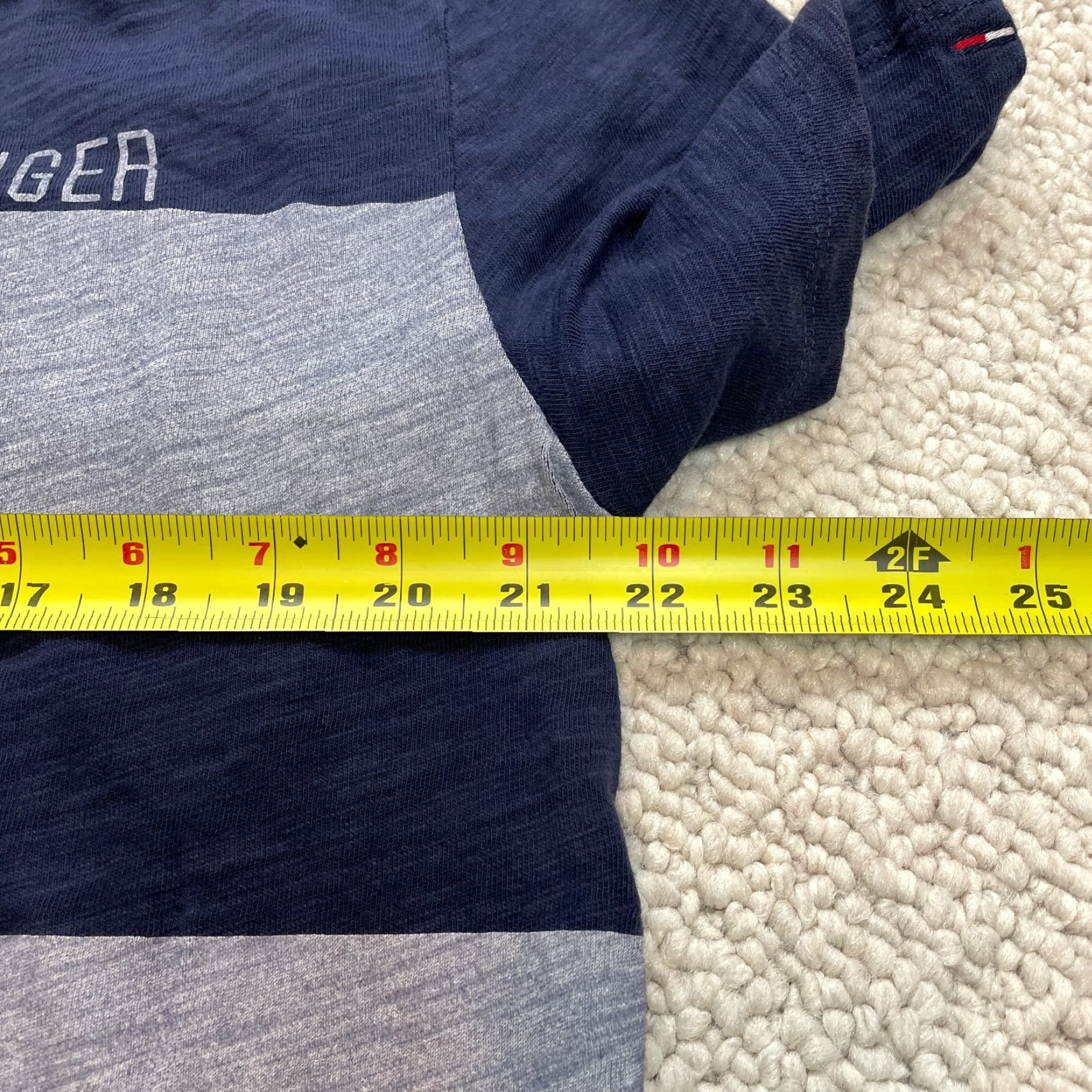 Tommy Hilfiger Tommy Hilfiger Shirt Womens Large Blue Short Sleeve Logo Cotton Tee Top Soft Size M / US 6-8 / IT 42-44 - 6 Thumbnail