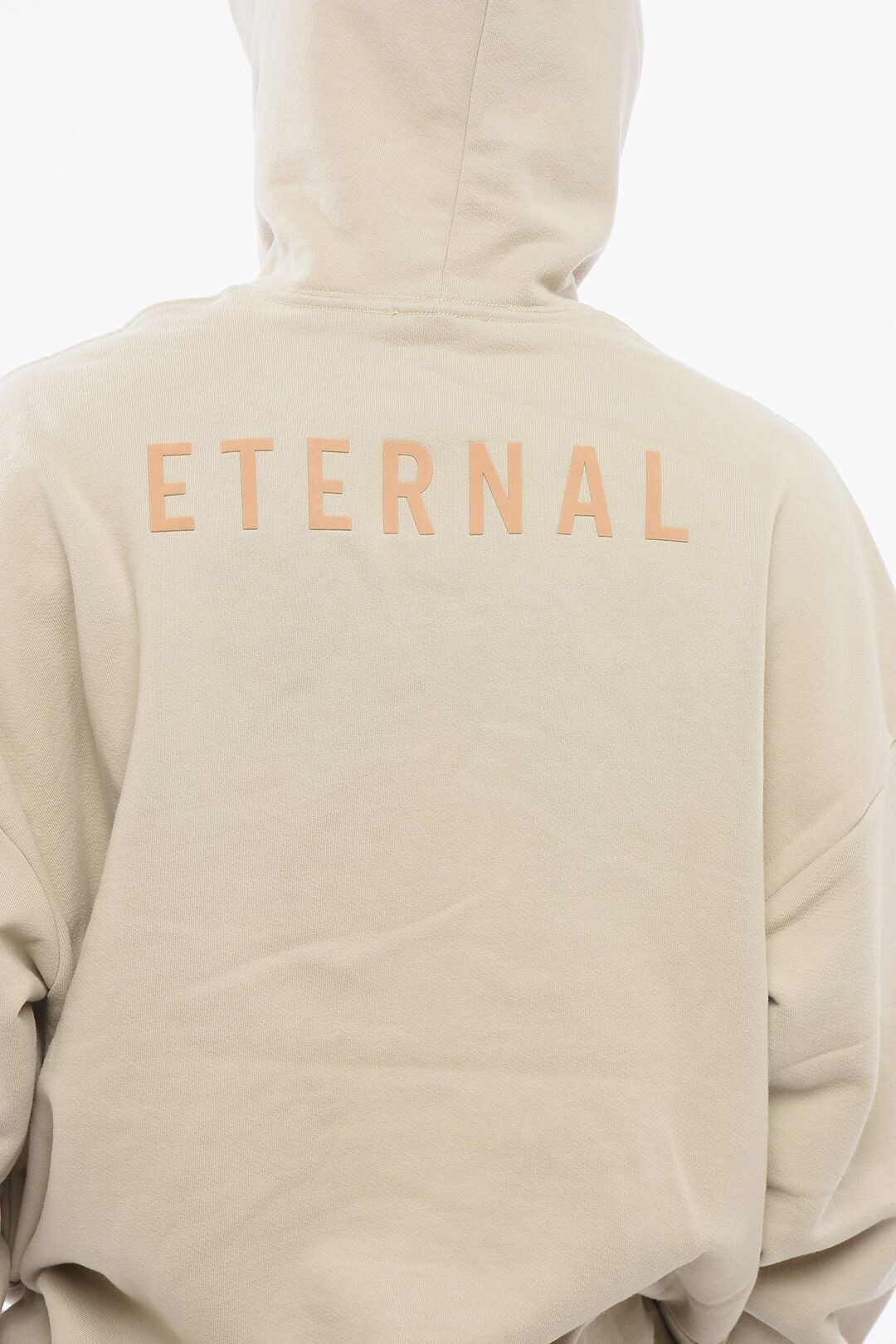Fear of God og1mm0825 Flocked Logo Eternal Hoodie in Beige Size US L / EU 52-54 / 3 - 3 Thumbnail