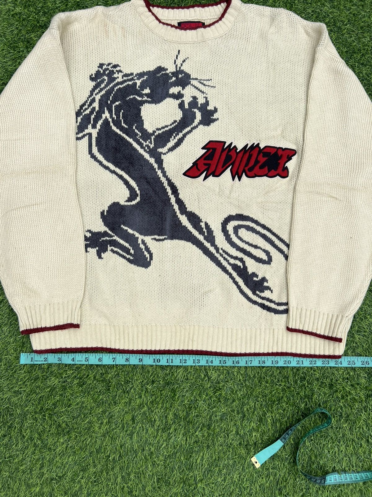 Avirex Rare Vintage Y2K Avirex Panther Intarsia Knit Sweater -XXL Size US XXL / EU 58 / 5 - 8 Thumbnail