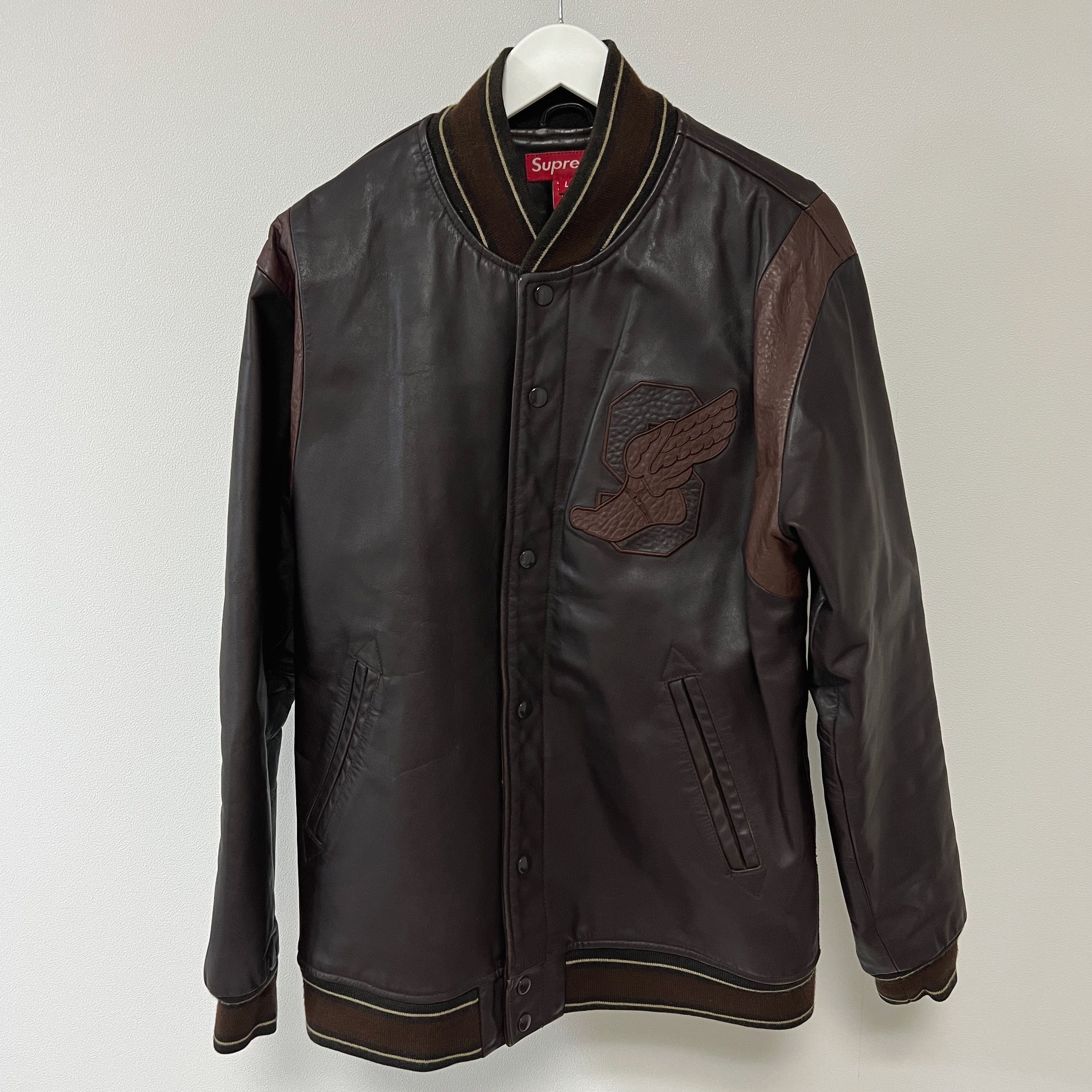Supreme Supreme Woven Leather Varsity | Grailed