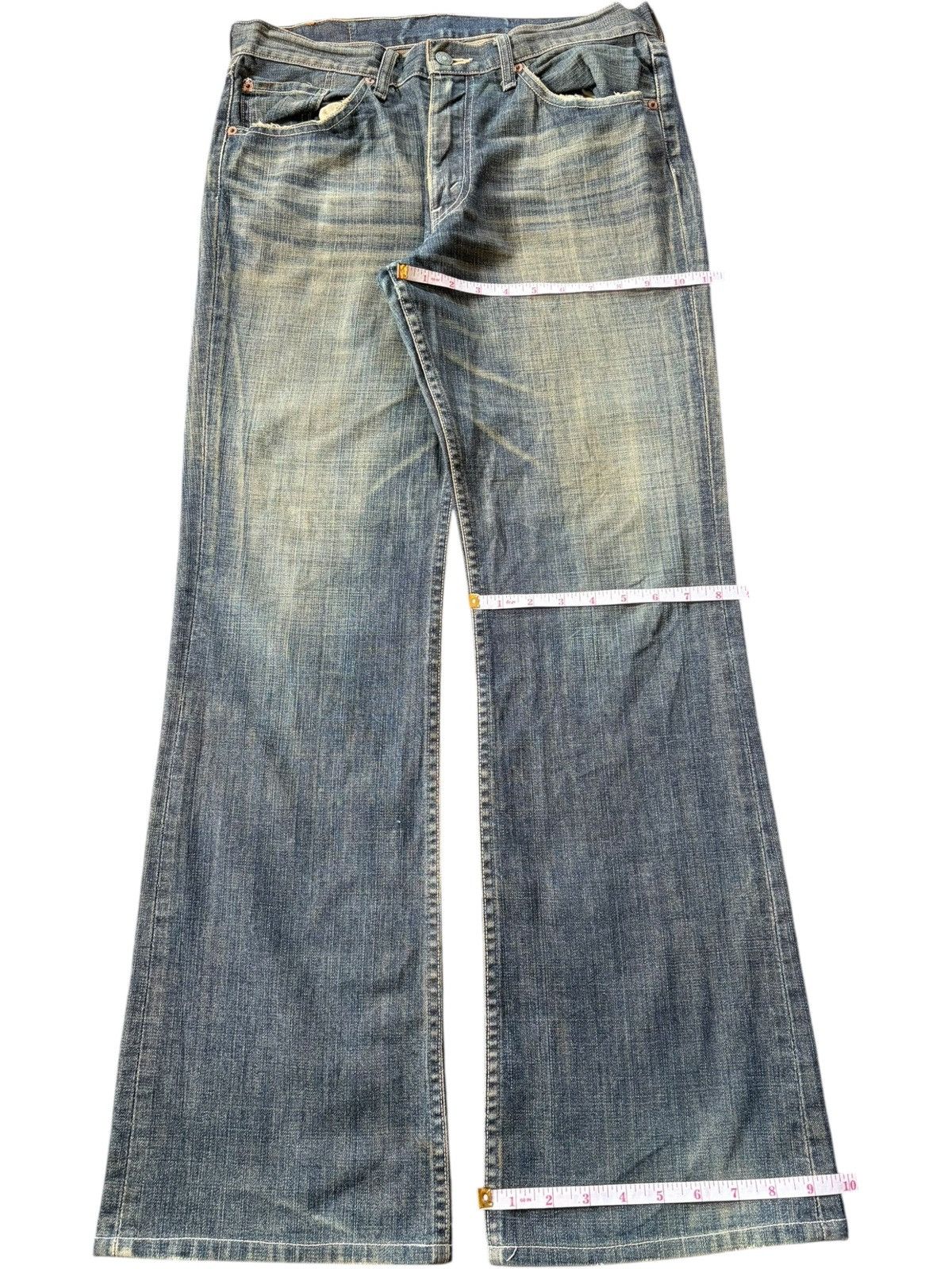 Levi's Vintage 90s Levis 517 Mud Wash Distressed Flare Jeans Size US 33 - 9 Thumbnail