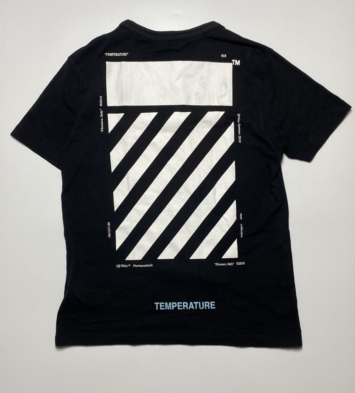 Off-White Off-White Temperature T-Shirt Size US S / EU 44-46 / 1 - 1 Thumbnail