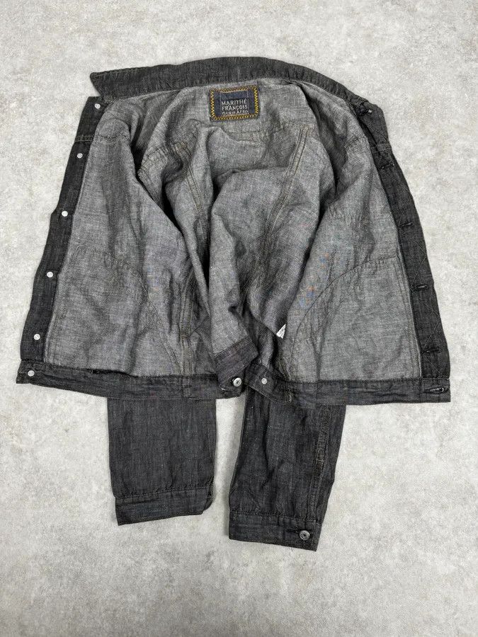 Marithe + Francois Girbaud 2000s Marithé + François Girbaud Grey Denim Trucker Jacket Size M / US 6-8 / IT 42-44 - 7 Thumbnail