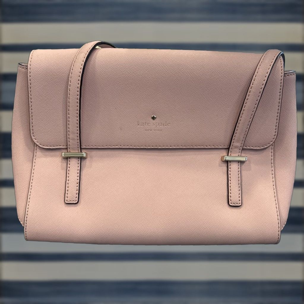 Vintage VINTAGE? Kate Spade New York Luciana Leather Shoulder Bag Pink Women’s Handbag Adult One Size Pink Leather Luciana Kate Spade Shoulder Bag Women Size ONE SIZE - 1 Thumbnail