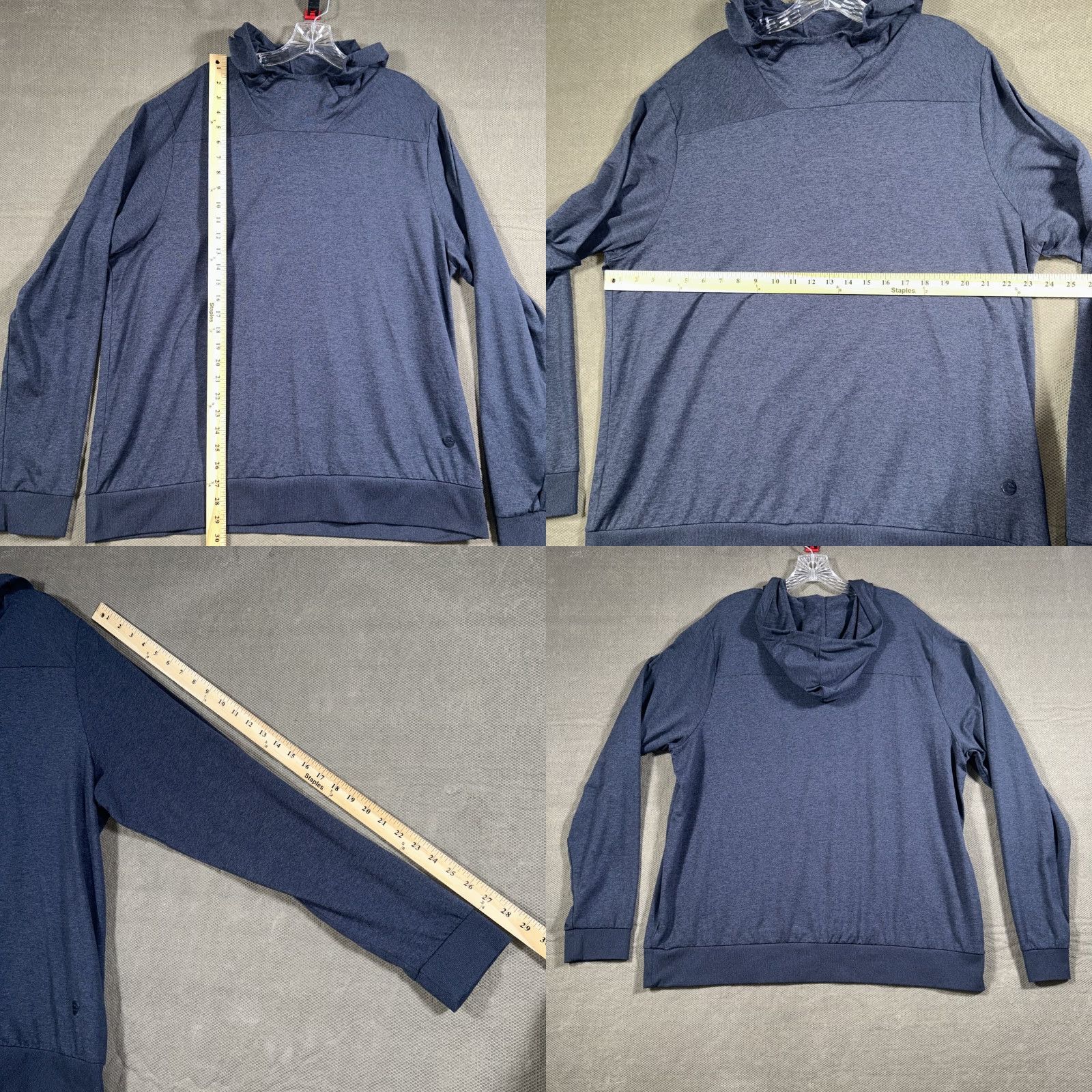 Vintage L.L. Bean Hooded Pullover Shirt XL Men Blue High Neck Sweatshirt Regular Size US XL / EU 56 / 4 - 8 Thumbnail