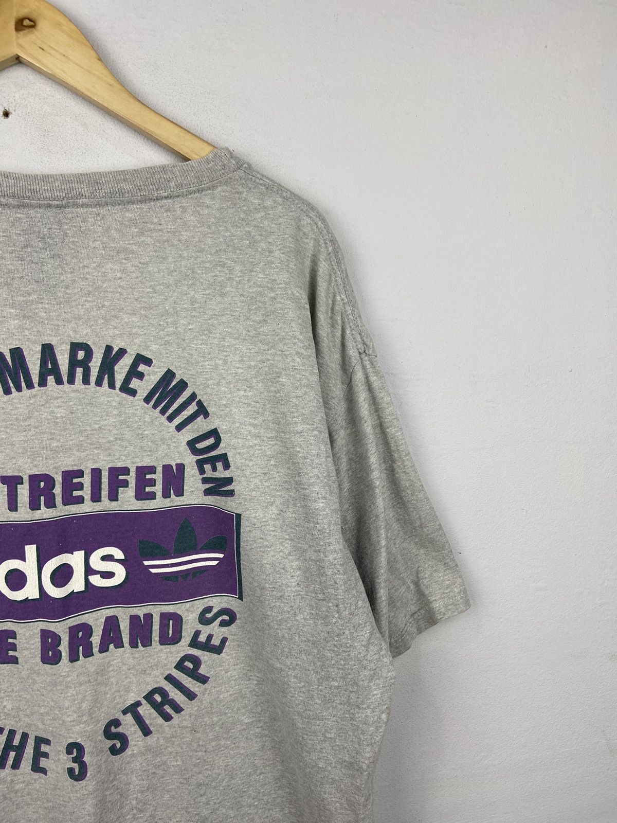 Adidas × Other × Vintage Vintage Adidas Stripe Tee Very Rare Size US L / EU 52-54 / 3 - 3 Thumbnail