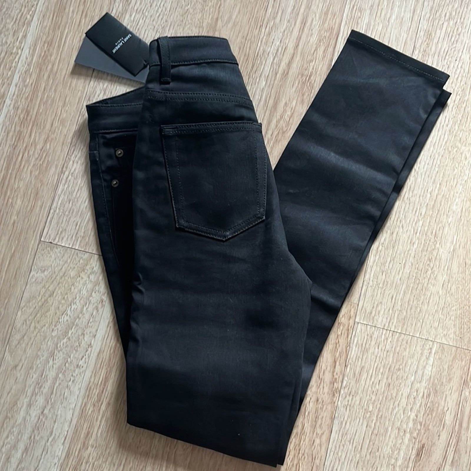Yves Saint Laurent YSL women black jeans Size 26" / US 2 / IT 38 - 3 Thumbnail