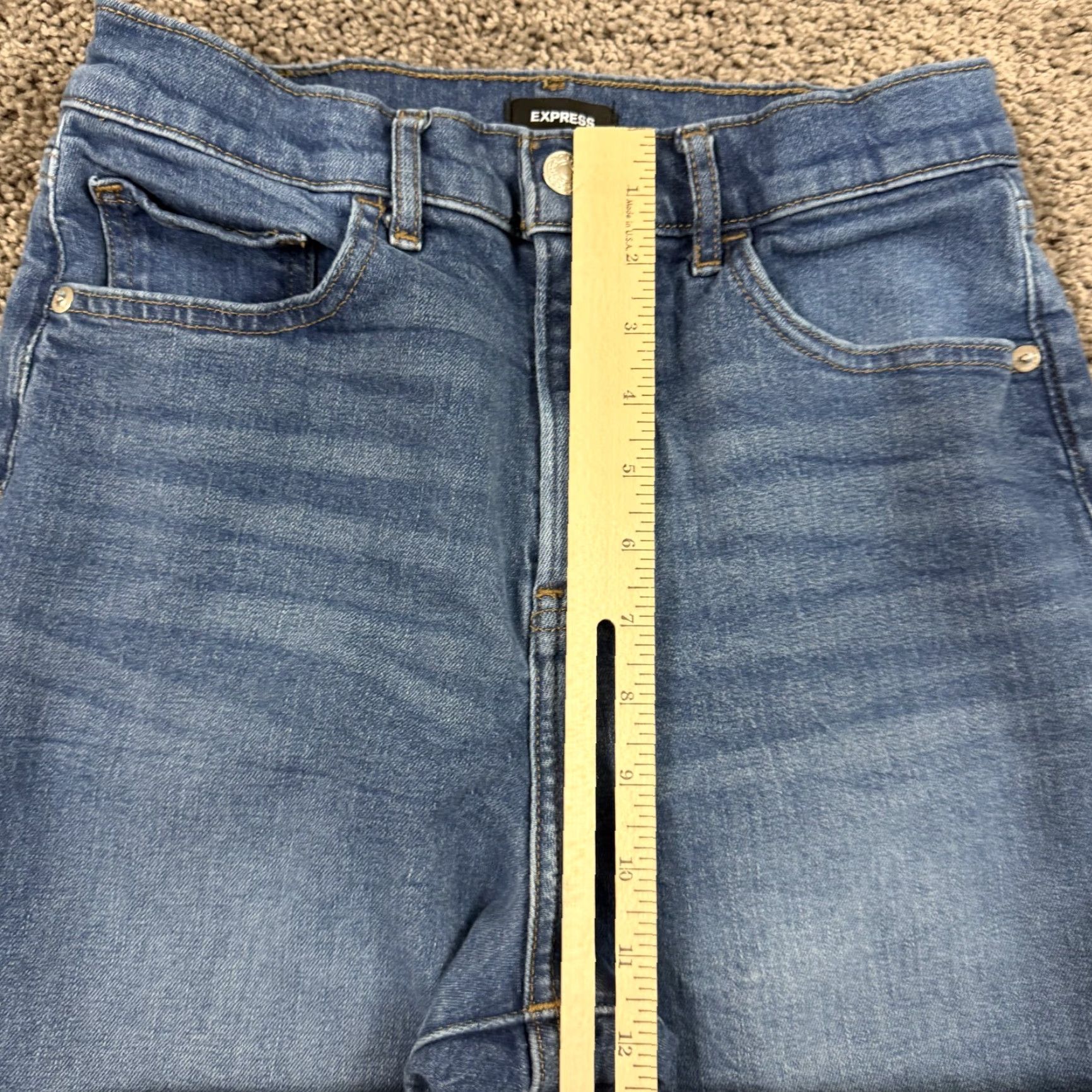Express Express Jeans Womens 6 Boot Cut High Rise Medium Wash Stretch Denim 90s 25x30 Blue Cotton Blend Logo Jeans Womens 90s Size 28" / US 6 / IT 42 - 5 Thumbnail