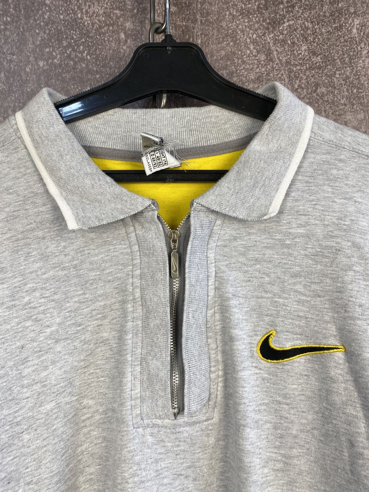 Nike Vintage Rare Nike 1/4 zip T-Shirt 90’ Swoosh. Size US M / EU 48-50 / 2 - 3 Thumbnail