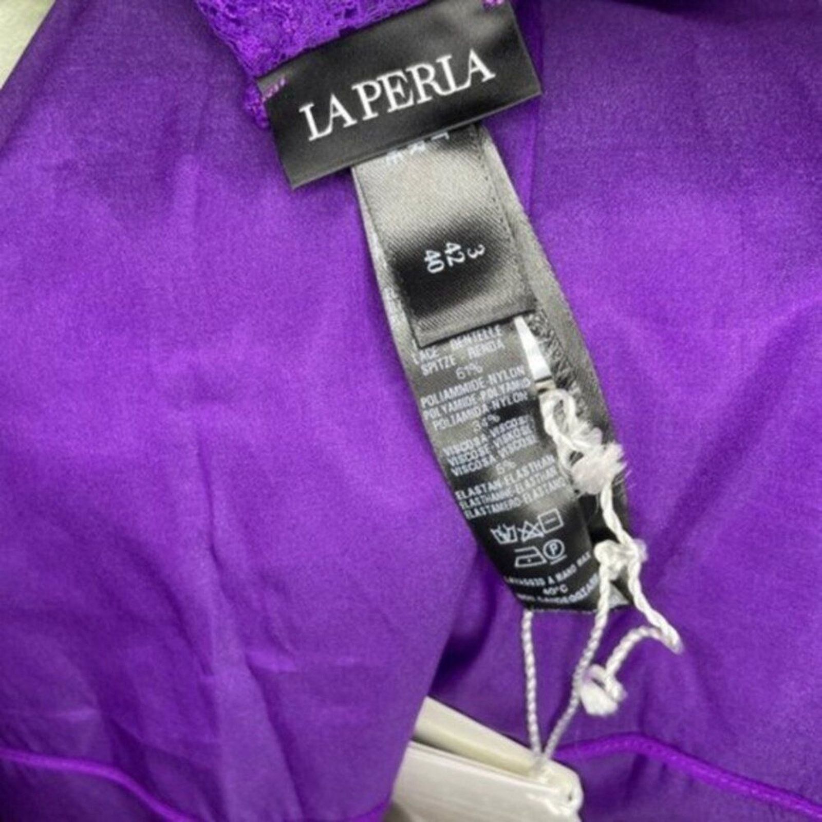 La Perla La Perla Lace trimmed silk blend camisole violet M Size M / US 6-8 / IT 42-44 - 8 Thumbnail