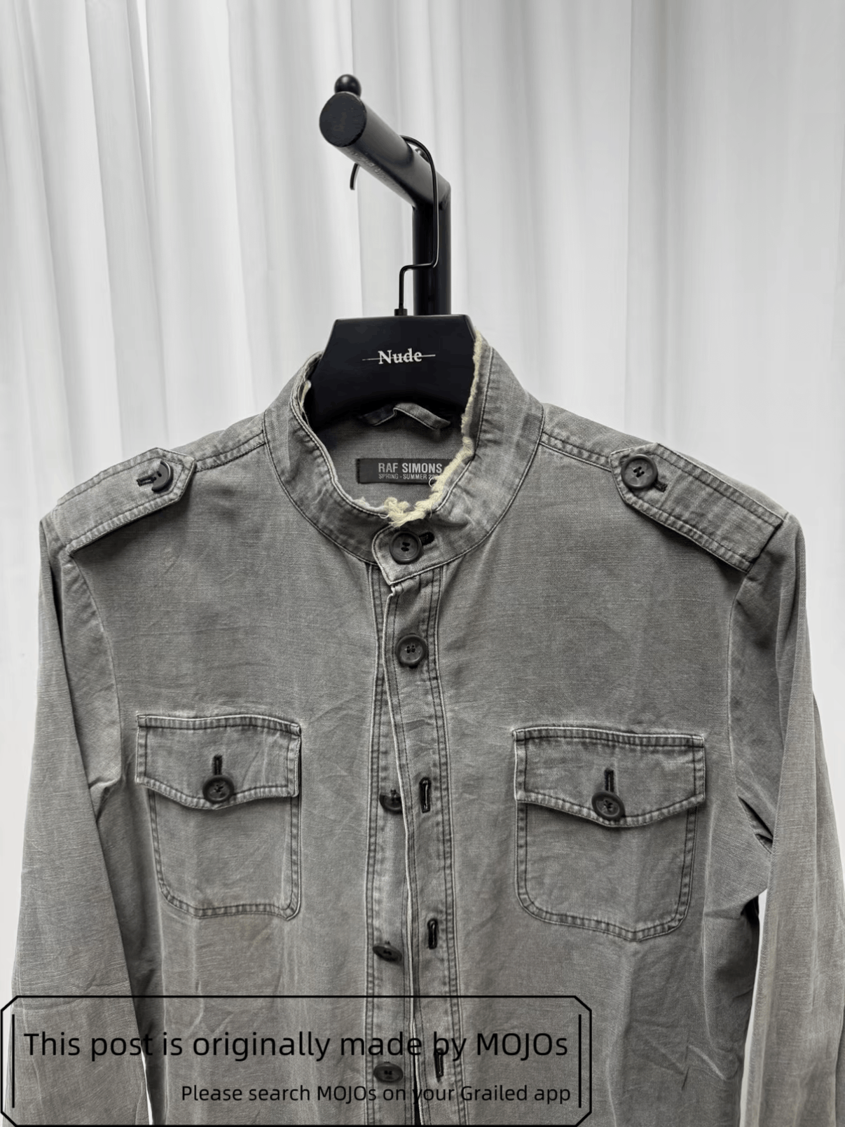 Raf Simons Sz 46 Raf Simons 04SS Distressed Washed Jacket mojos184116 Size US S / EU 44-46 / 1 - 3 Thumbnail