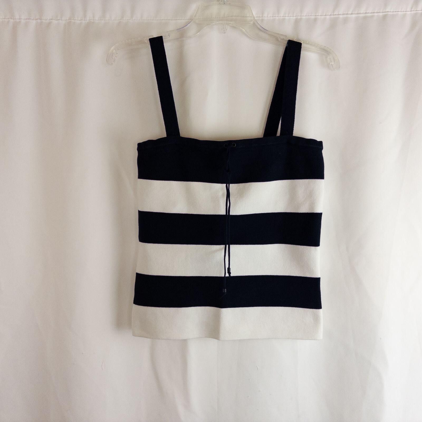 Other Dana Buchman Vintage Blue & White Striped Tank Womens Medium Size M / US 6-8 / IT 42-44 - 3 Thumbnail