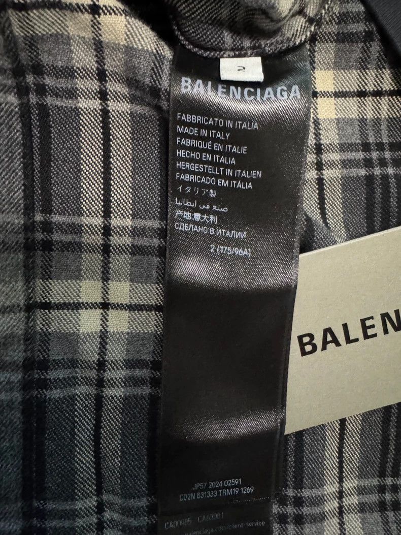 Balenciaga Balenciaga 25 Patchwork loose plaid shirt Size US M / EU 48-50 / 2 - 4 Thumbnail