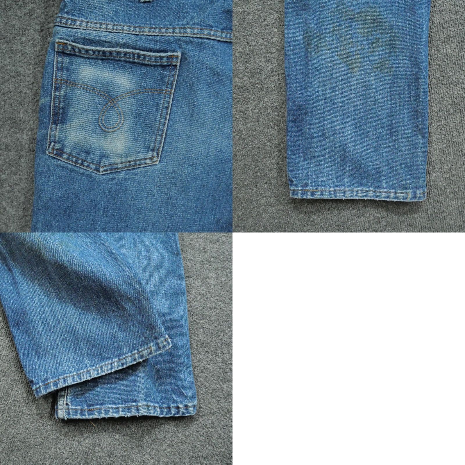 Vintage VINTAGE Saddle King Jeans Mens 38X30 Blue Pants Faded Whiskers Western Talon 80s Size US 36 / EU 52 - 10 Thumbnail