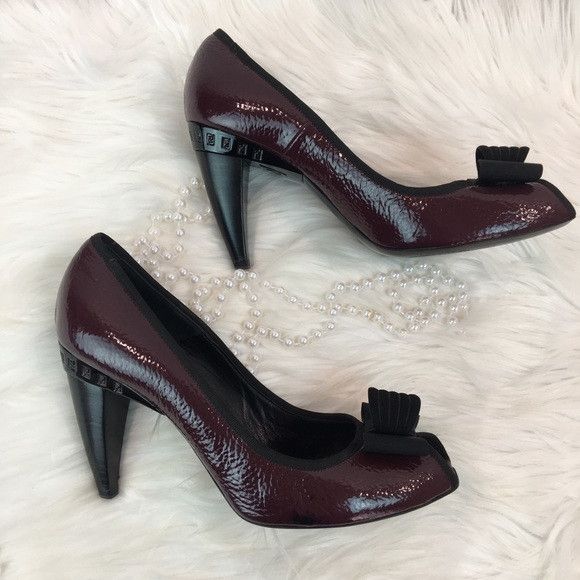 image of Fendi O1Mj1Ld1Sgn0324 Heel Shoes In Black, Women's (Size 10)