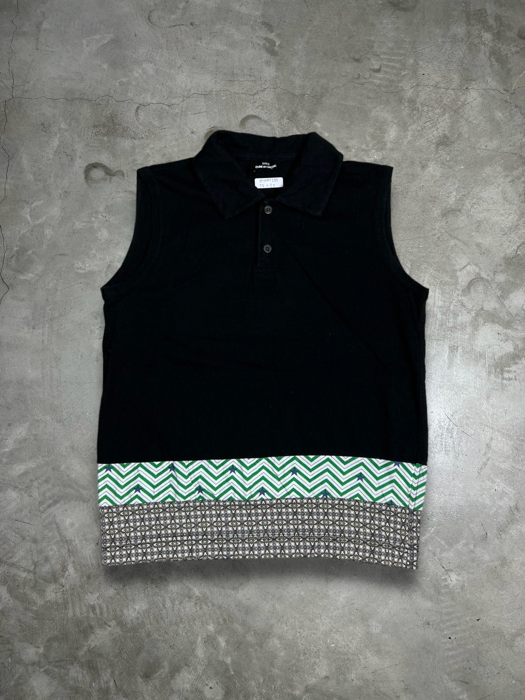 Comme des Garcons × Tricot Comme des Garcons × Vintage tricot COMME des GARÇONS Sleeveless Polo GTMPT285 Size M / US 6-8 / IT 42-44 - 1 Thumbnail