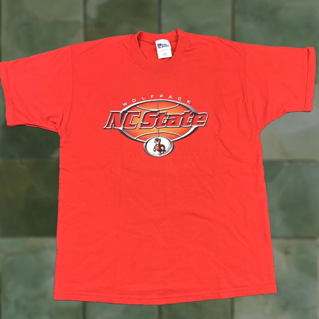 Pro Player VINTAGE Pro Player NC State Wolfpack T Shirt Size US L / EU 52-54 / 3 - 1 Thumbnail