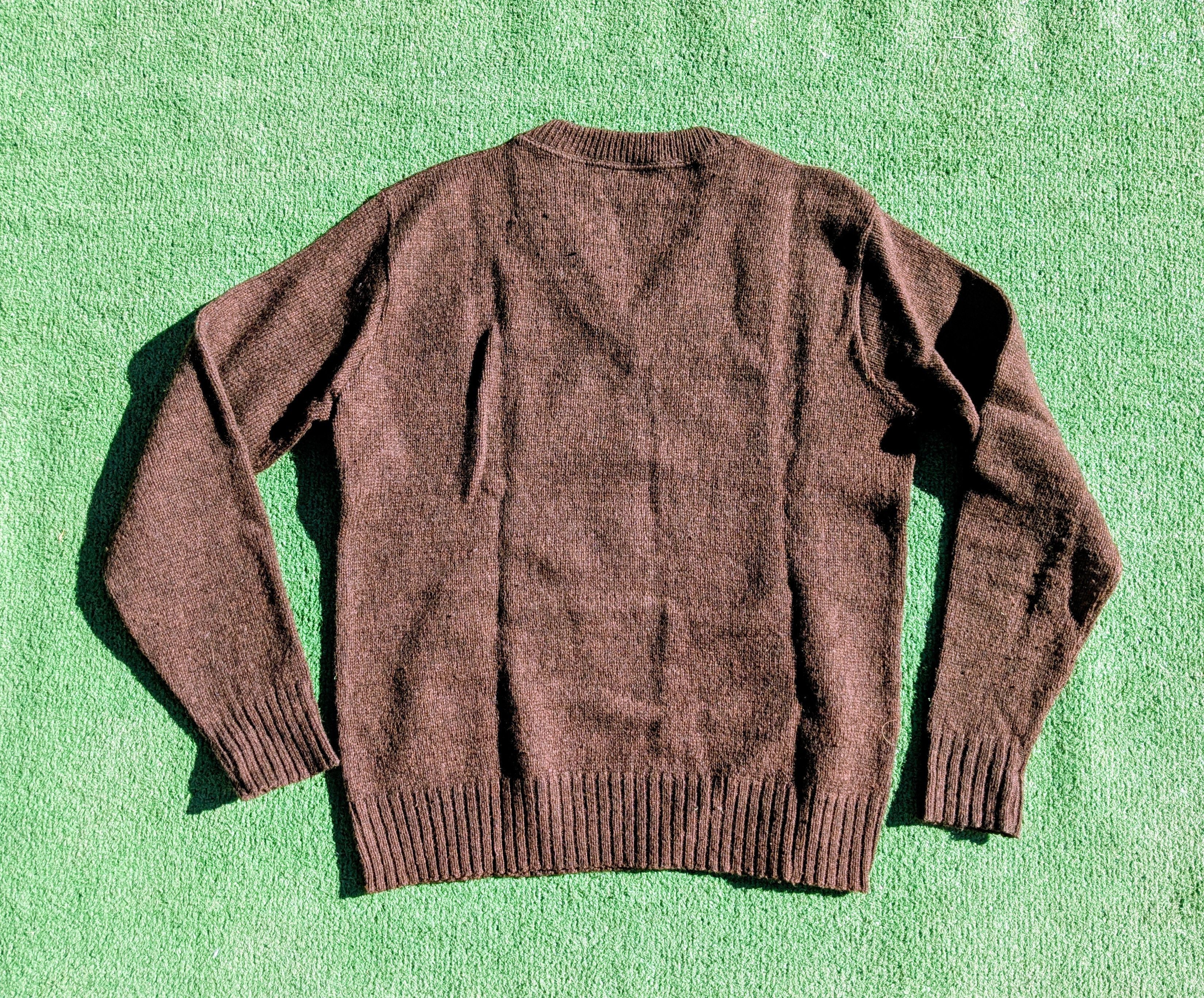 Puritan VTG Puritan Thermax Mocha Brown USA Wool/Poly V-Neck Sweater Size US M / EU 48-50 / 2 - 7 Thumbnail